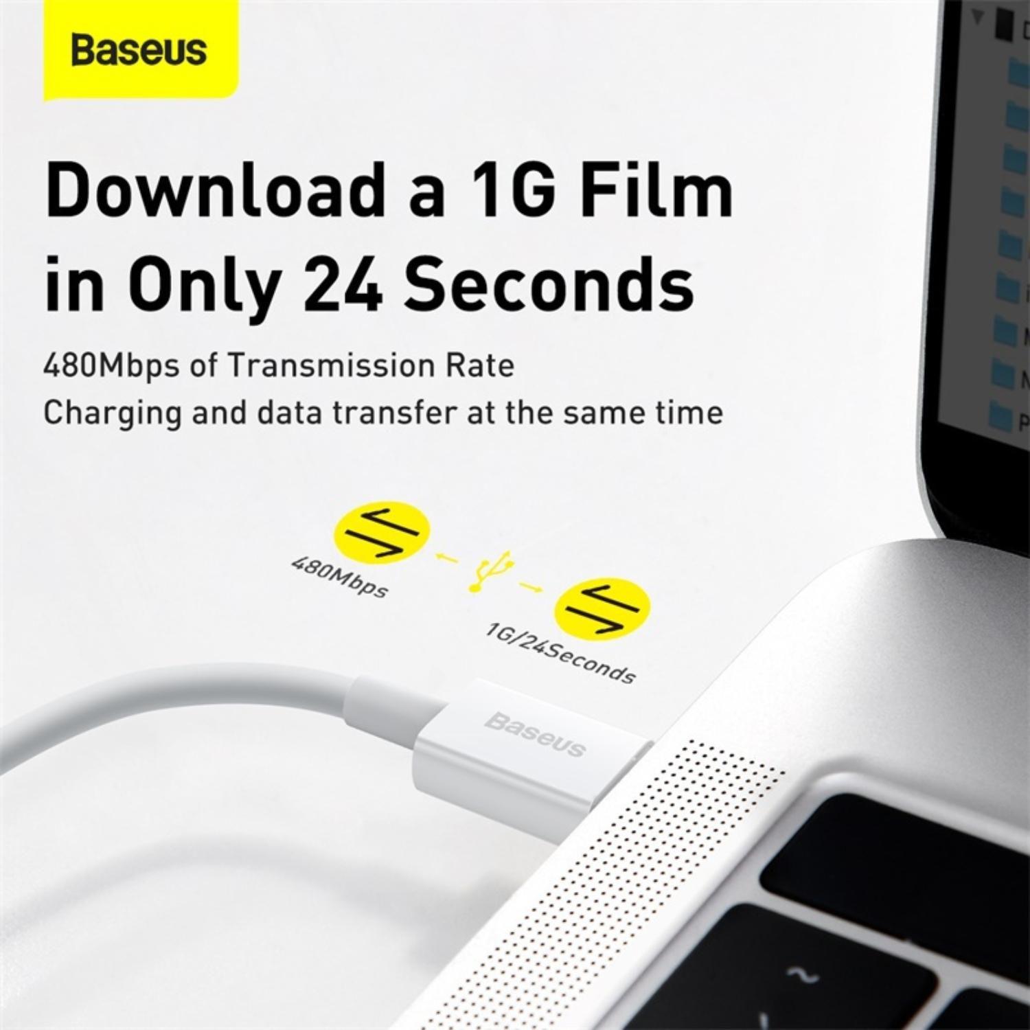 Baseus Superior Series Fast Charging Data Cable Type-C to iP PD 20W 1m White-6