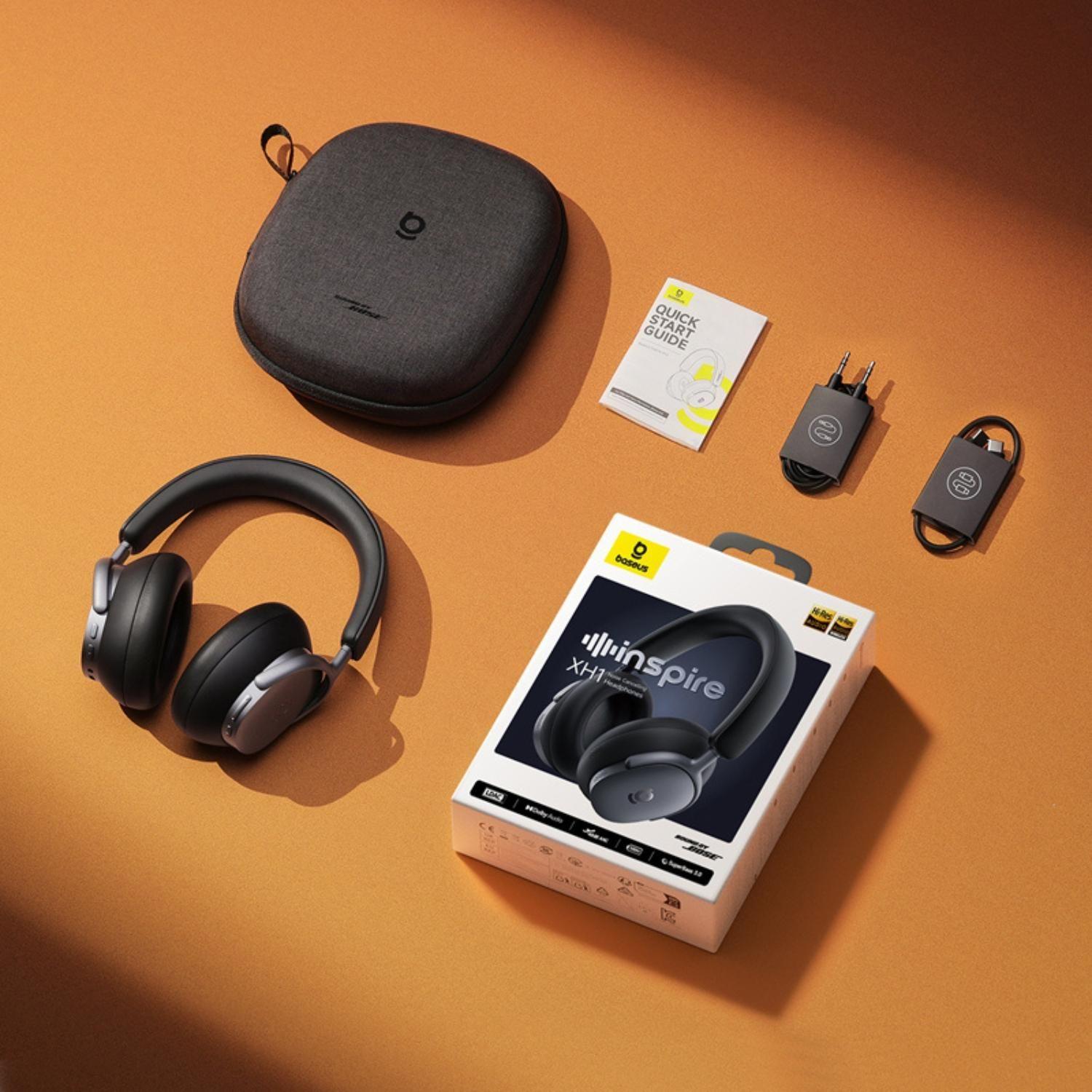 OS-Baseus Inspire XH1 Wireless Noise Cancelling Headphones Cosmic Black-3