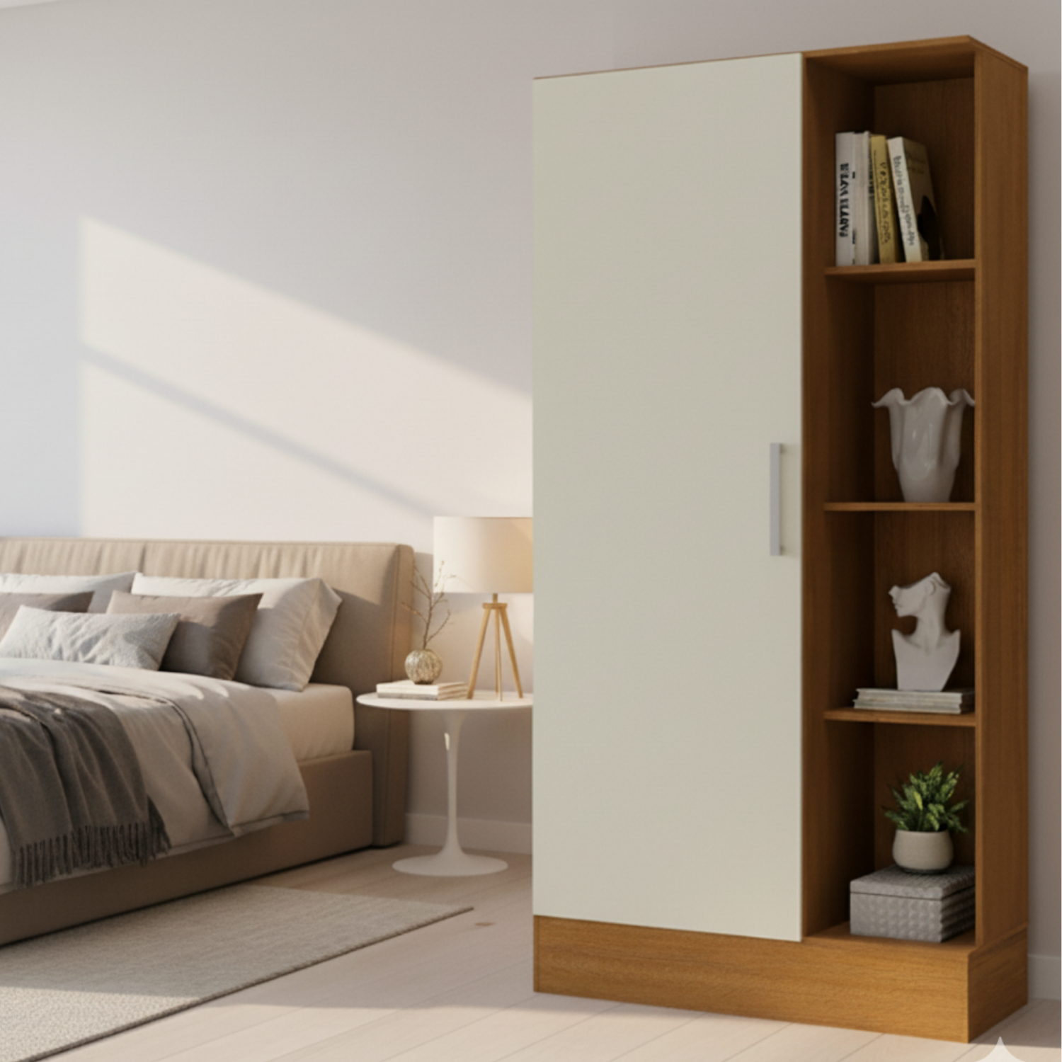 Clóset Zapatero 174x75x35 cm Off White R15-6