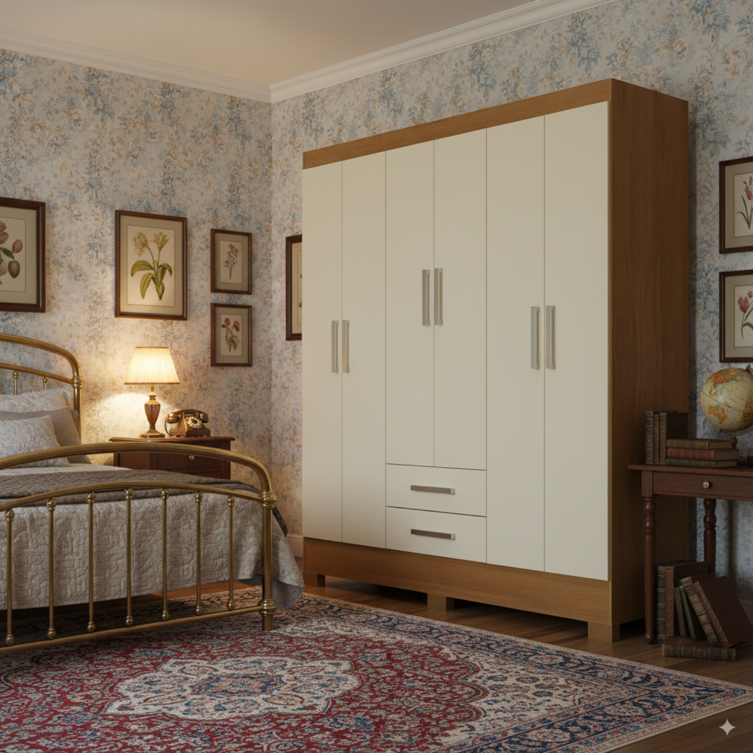 Combo Clóset 6 puertas + Clóset 3 Puertas Off White R6232-5