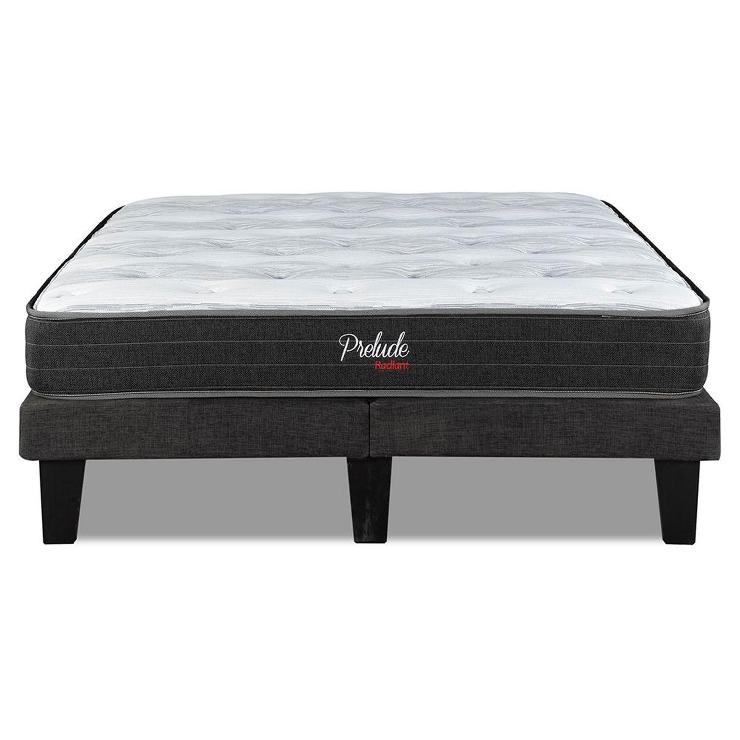 Combo Cama europea prelude 2 plazas + Clóset 6 puertas + Cómoda 10 Cajones Off White CEP20R6210-2