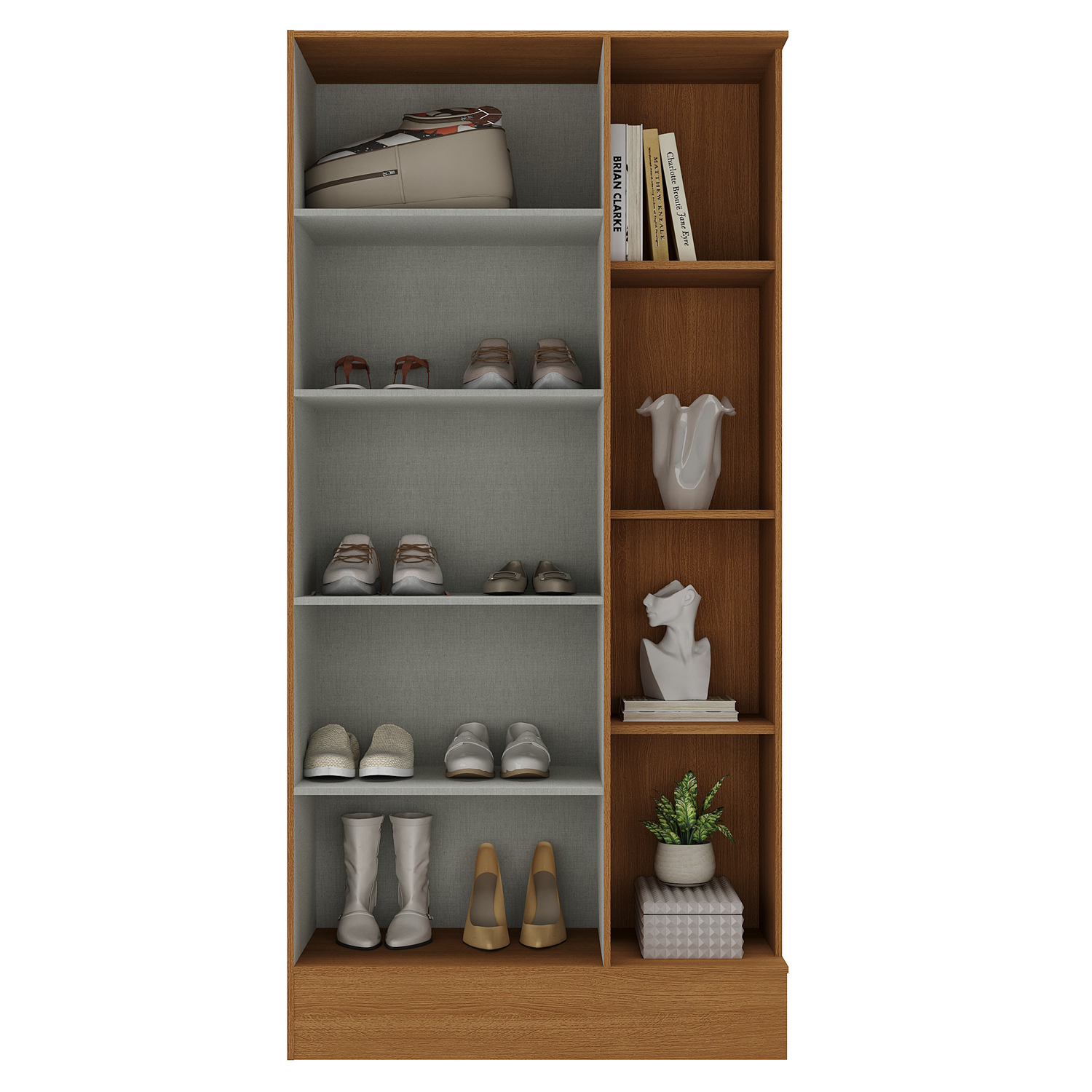 Combo Clóset 6 Puertas + Clóset Zapatero Off White R6215-4