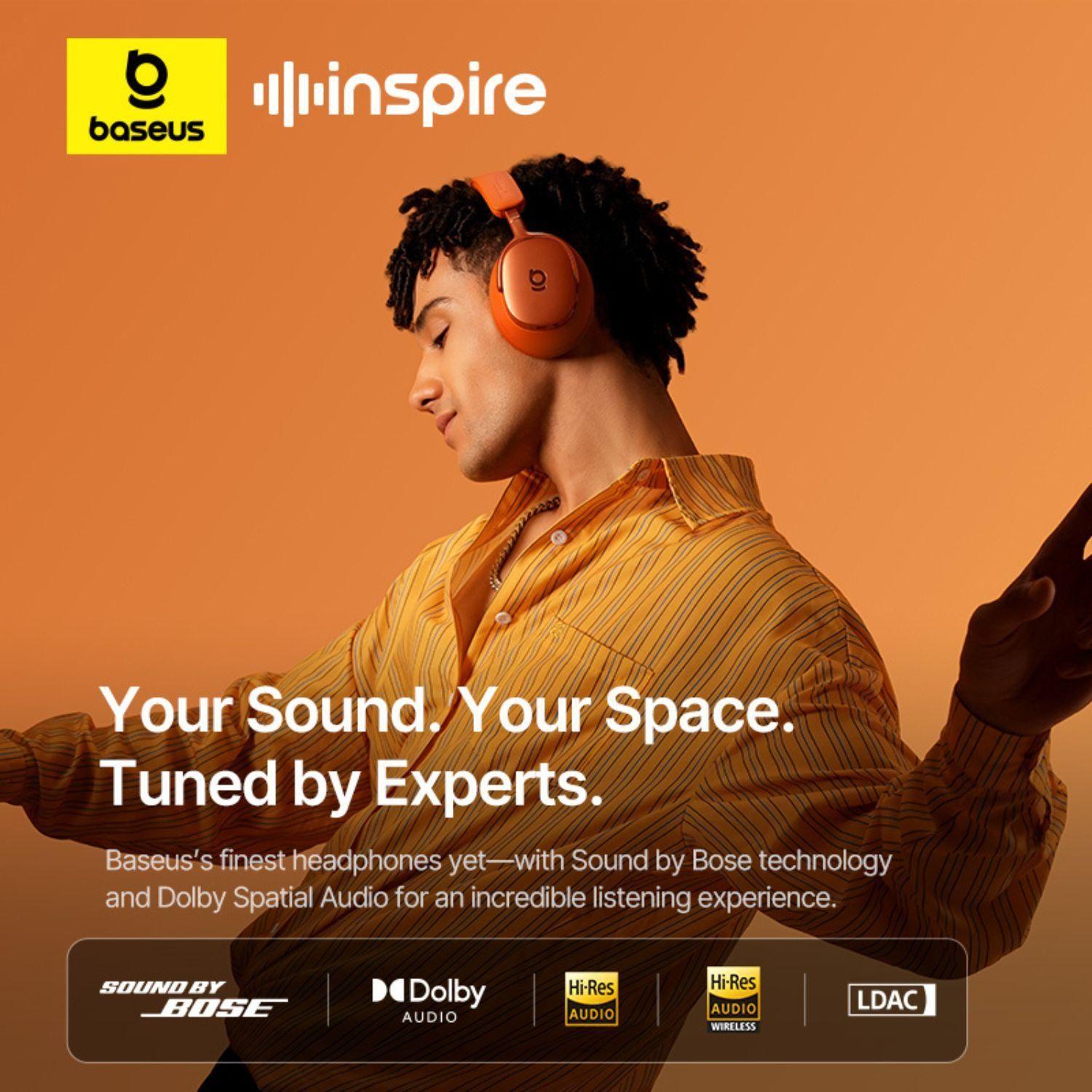 OS-Baseus Inspire XH1 Wireless Noise Cancelling Headphones Sunset Coral-4