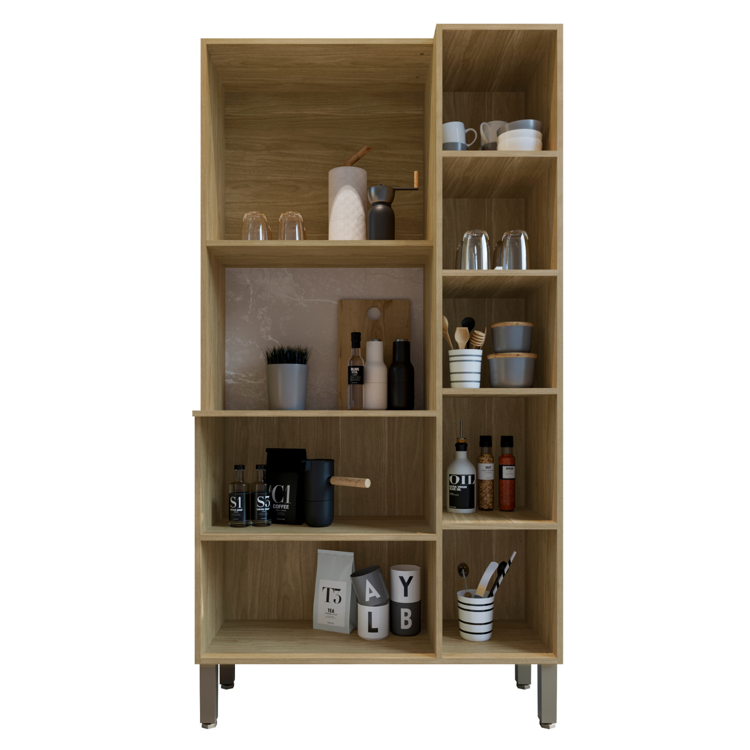 Combo Mueble para Microondas Orion y Mueble de Cocina Melissa K0205-8