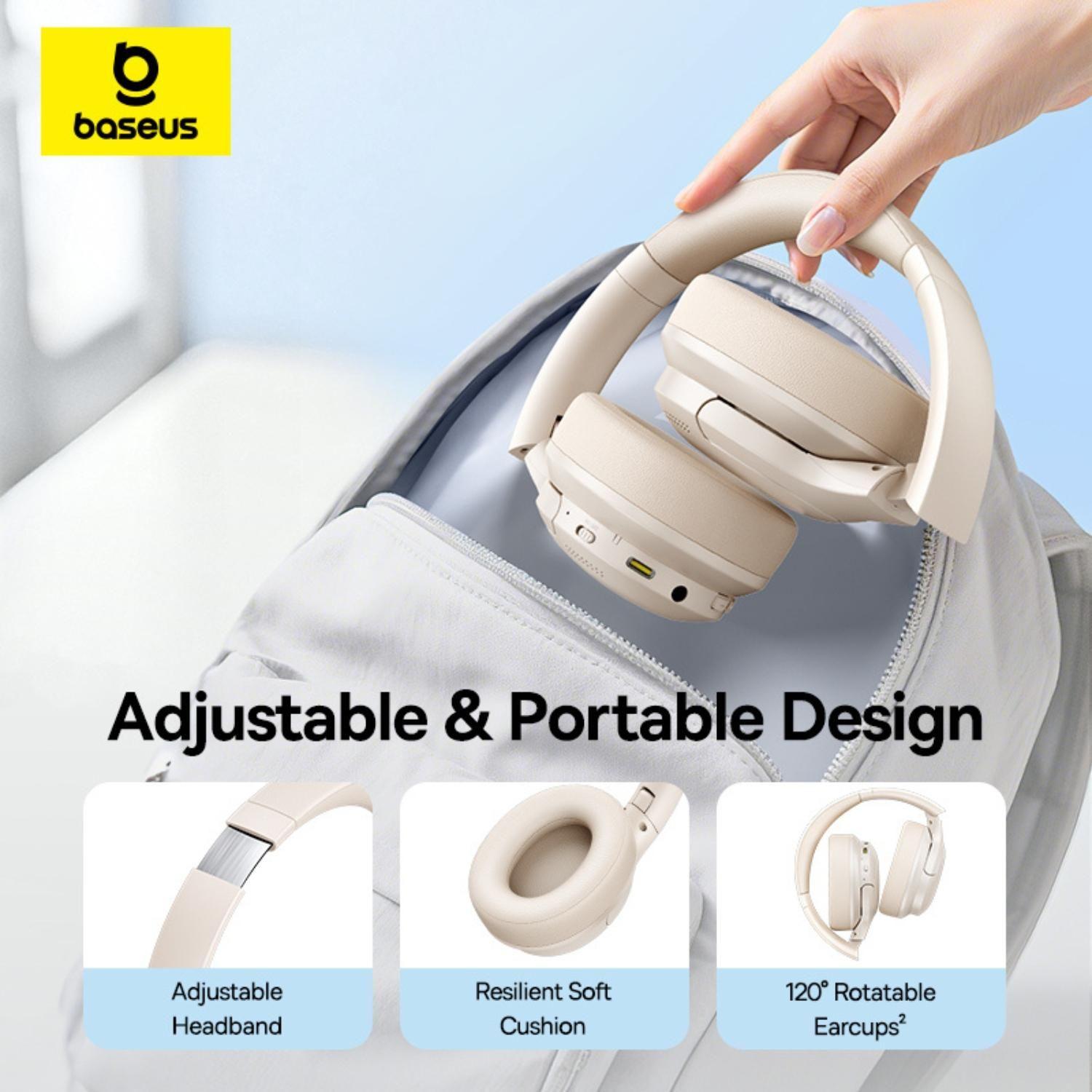 OS-Baseus Bass BH1 Lite Wireless Headphones Starlight Off-White-7