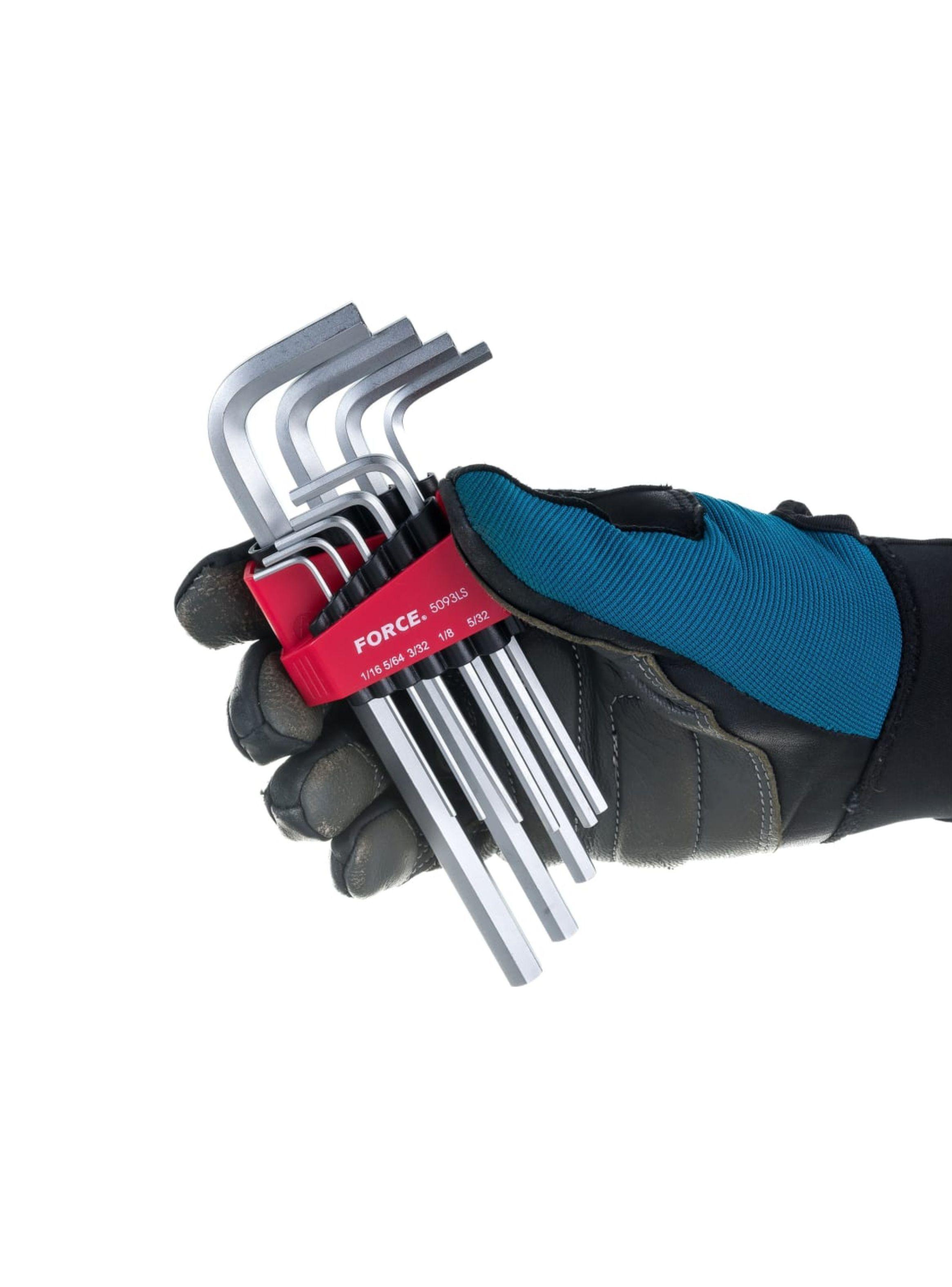 Juego Llaves Allen Largas Pulgadas 5093LS Force-1