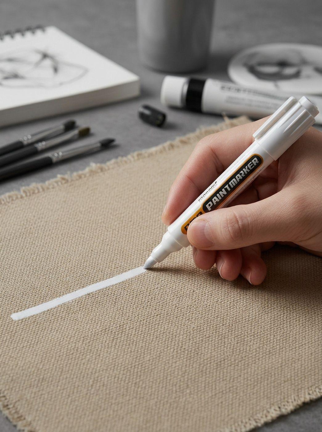 Marca Metal Blanco Monami Marcador Oleo Multiuso Pintura Acero Roca Plastico Goma Vidrio-2