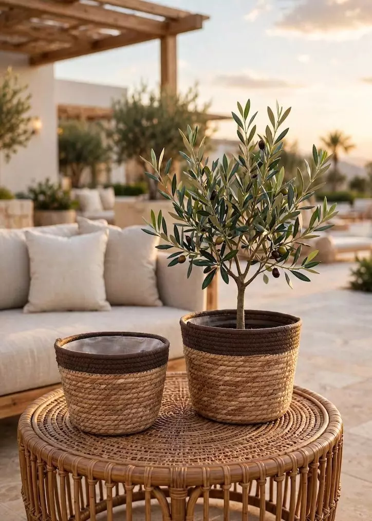Canasto Yute para Living o terrazas-2