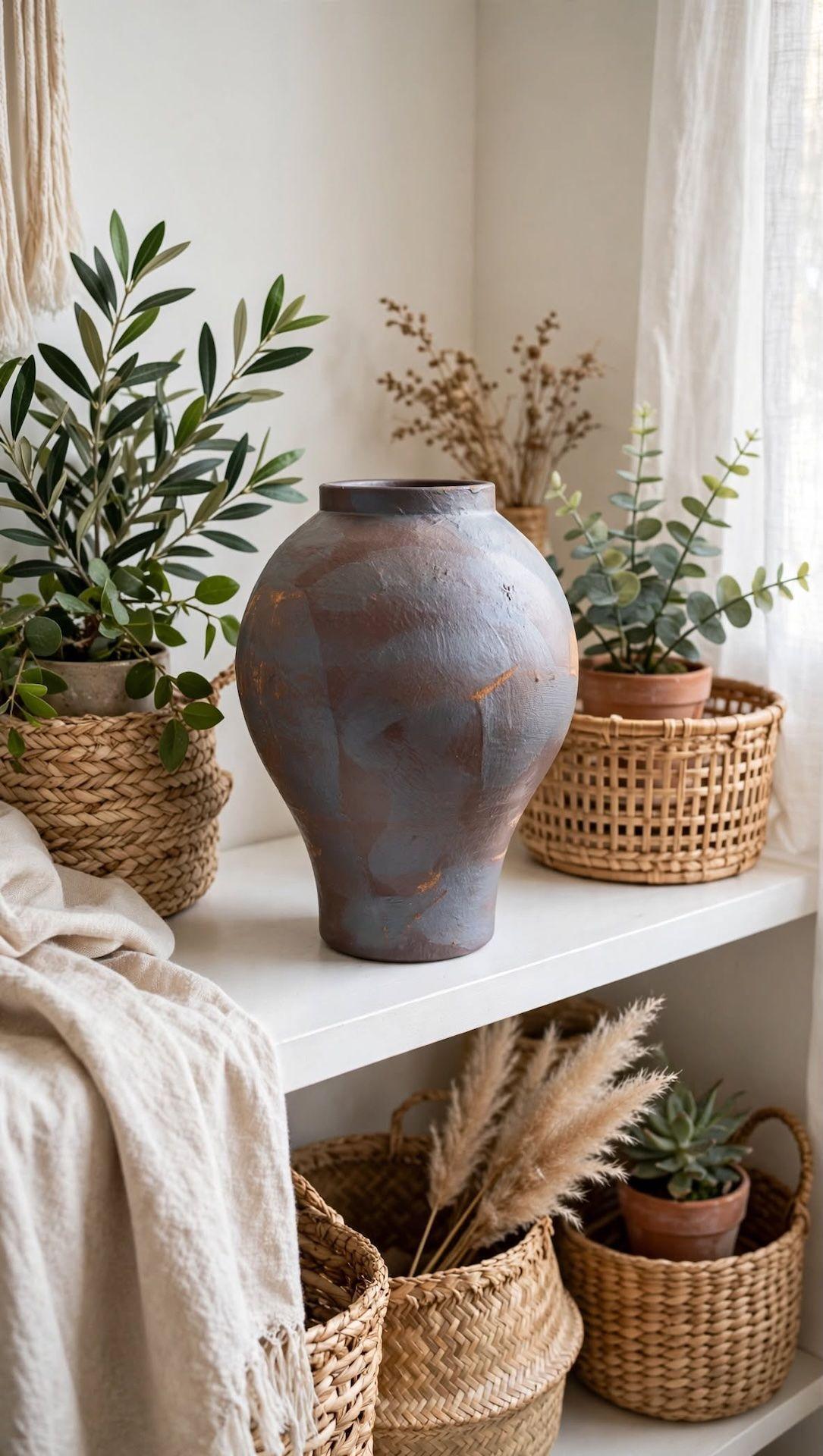 JARRON LOTA CERAMICA BICOLOR-2