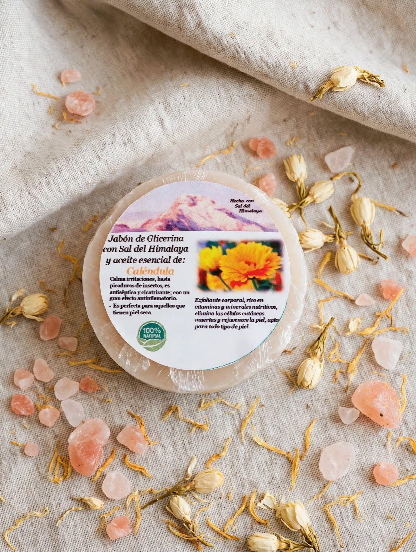 Jabon Glicerina Con Sal Del Himalaya Y Aroma Calendula-0