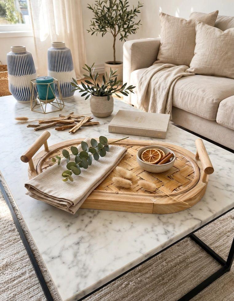 Bandejas Decorativas Naturales Set 3 Diferentes tama os-2