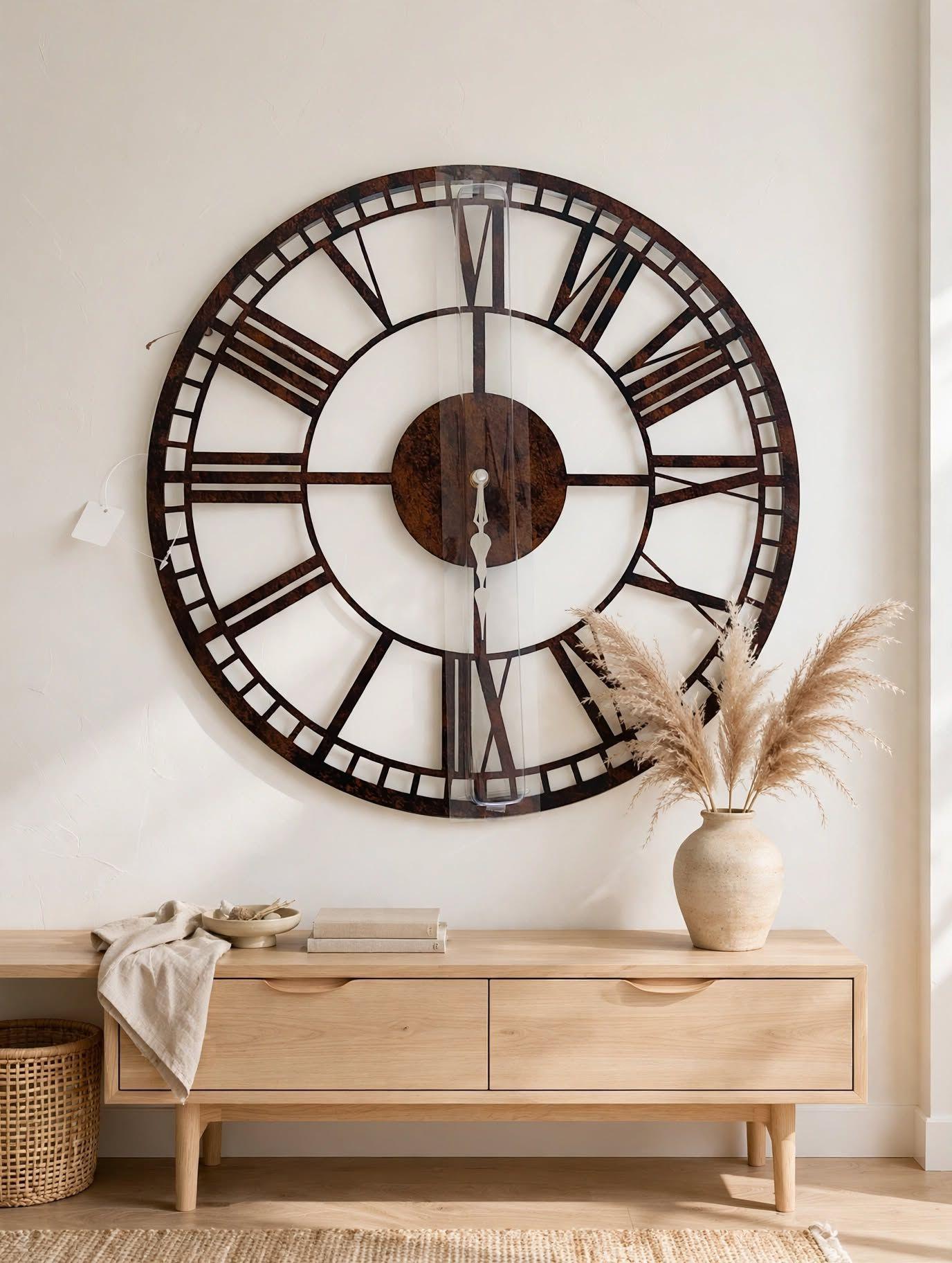 RELOJ DE PARED NUMEROS ROMANOS-0