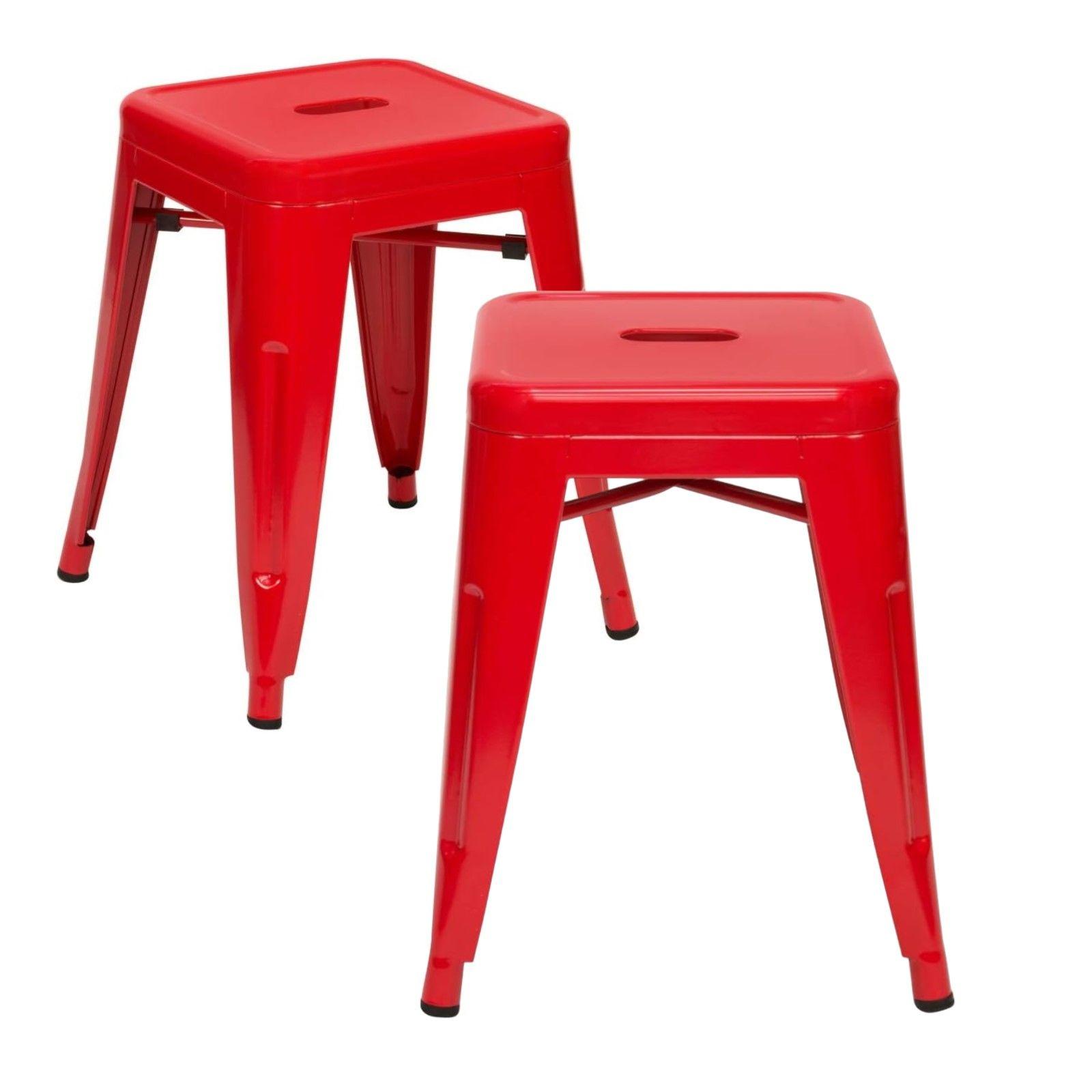 Pack 2 Unidades Piso Tolix Rojo Brillante-0