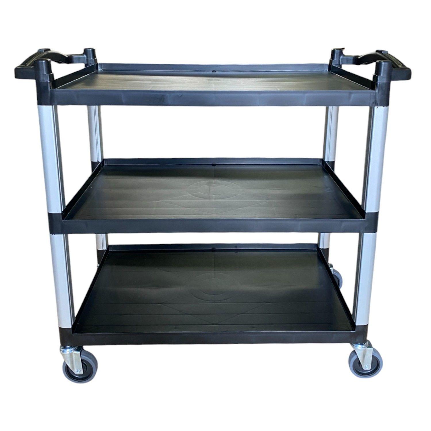 Carro Servicio Grande  100x50x92 Negro-2