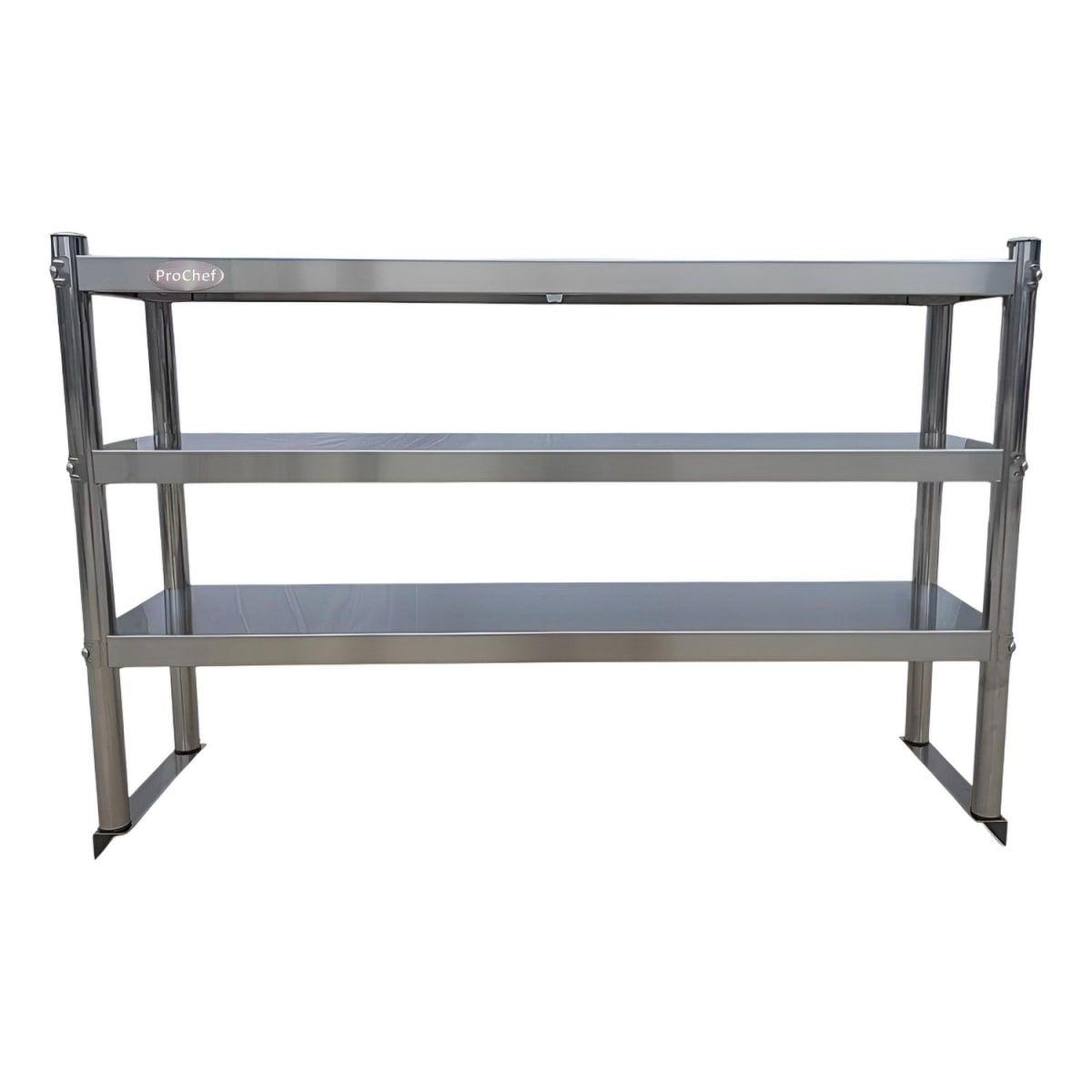 Plateo o Pasa Platos Triple 90x30x75 Cm Acero Inoxidable-3