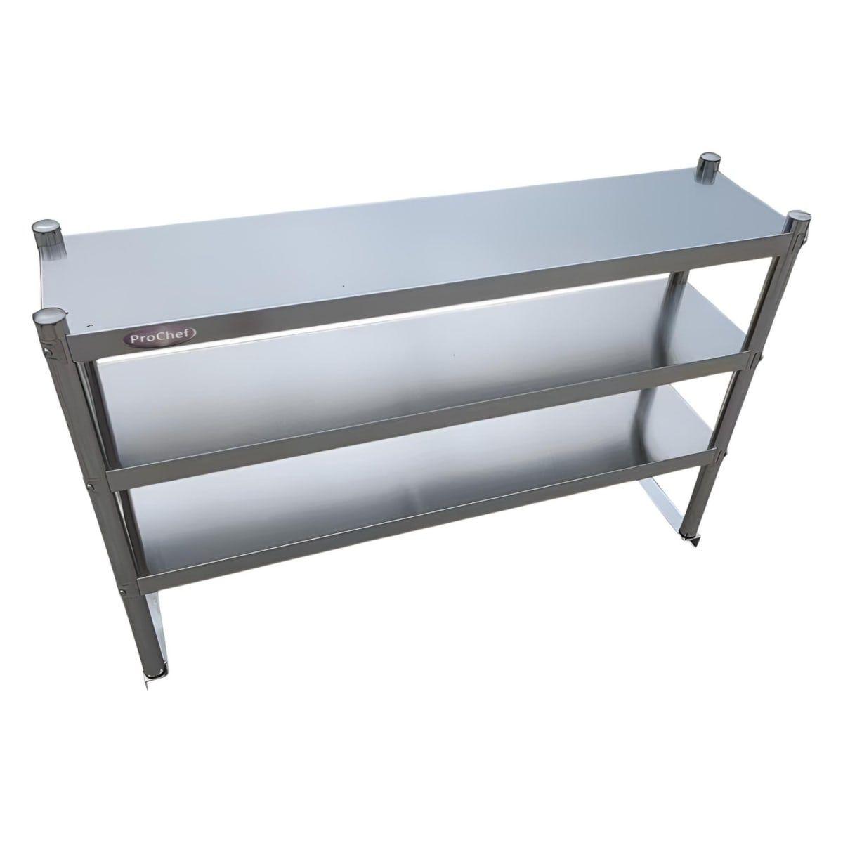 Plateo o Pasa Platos Triple 90x30x75 Cm Acero Inoxidable-5