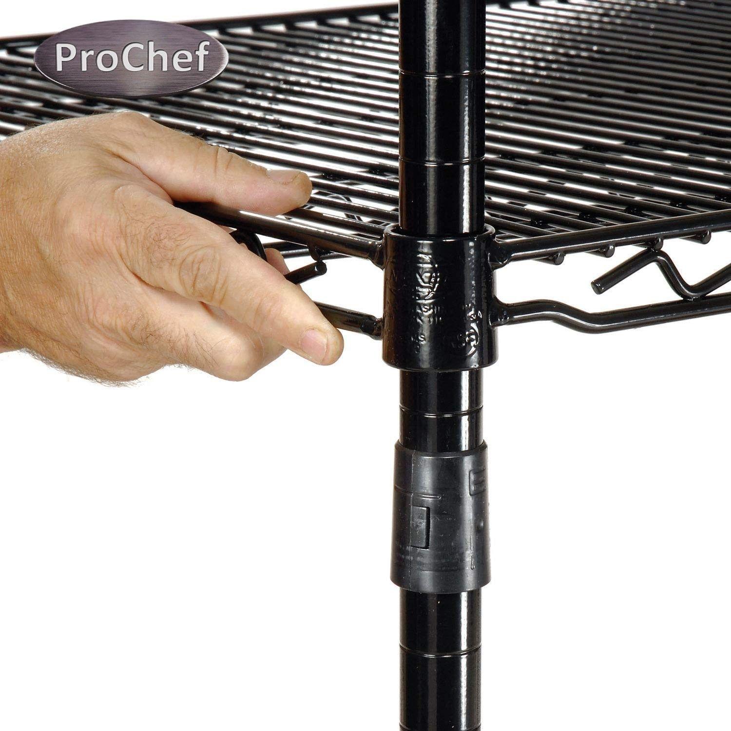 Carro Organizador 3 niveles 60x35x81 cm. Acero Negro-4