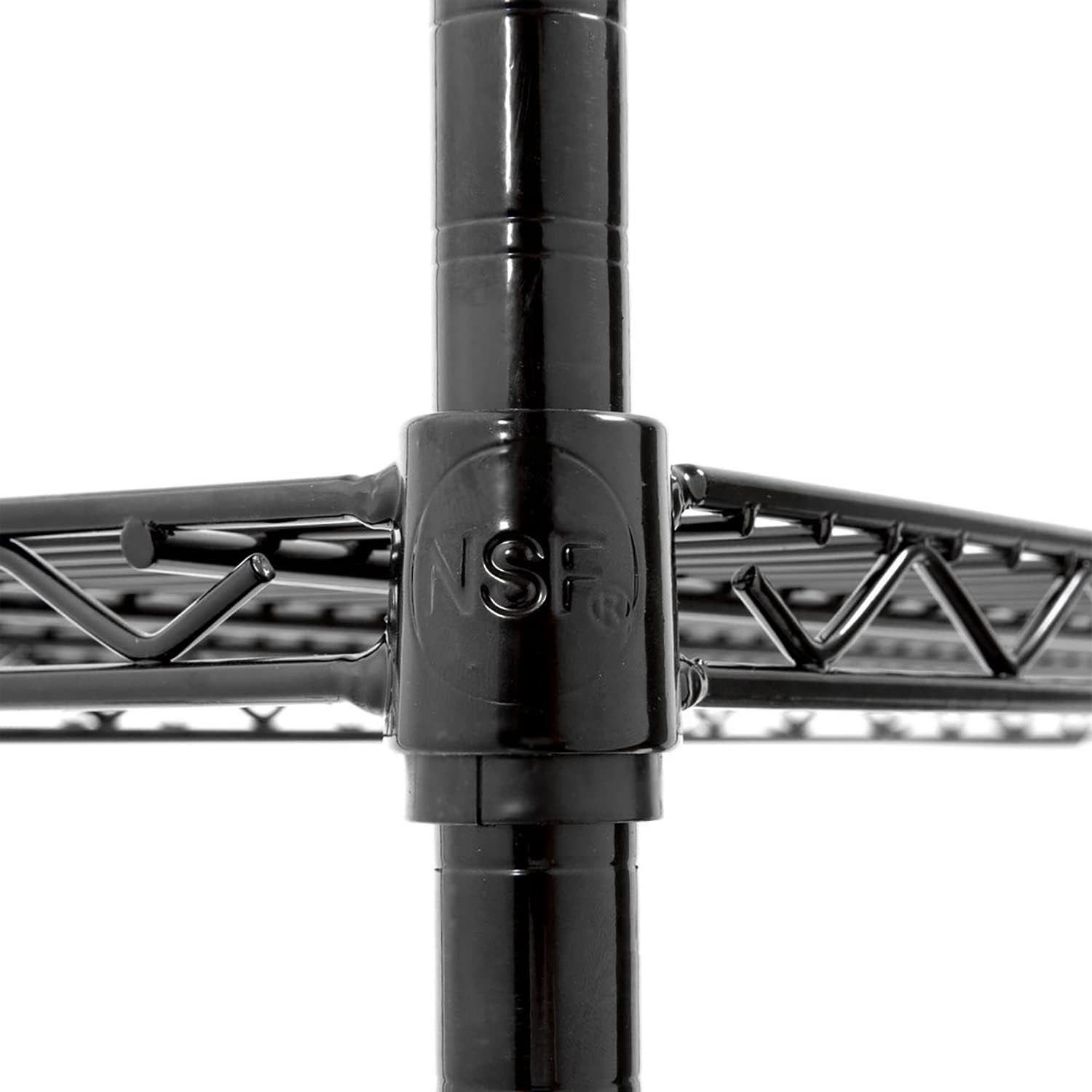 Carro Organizador 3 niveles 60x35x81 cm. Acero Negro-5