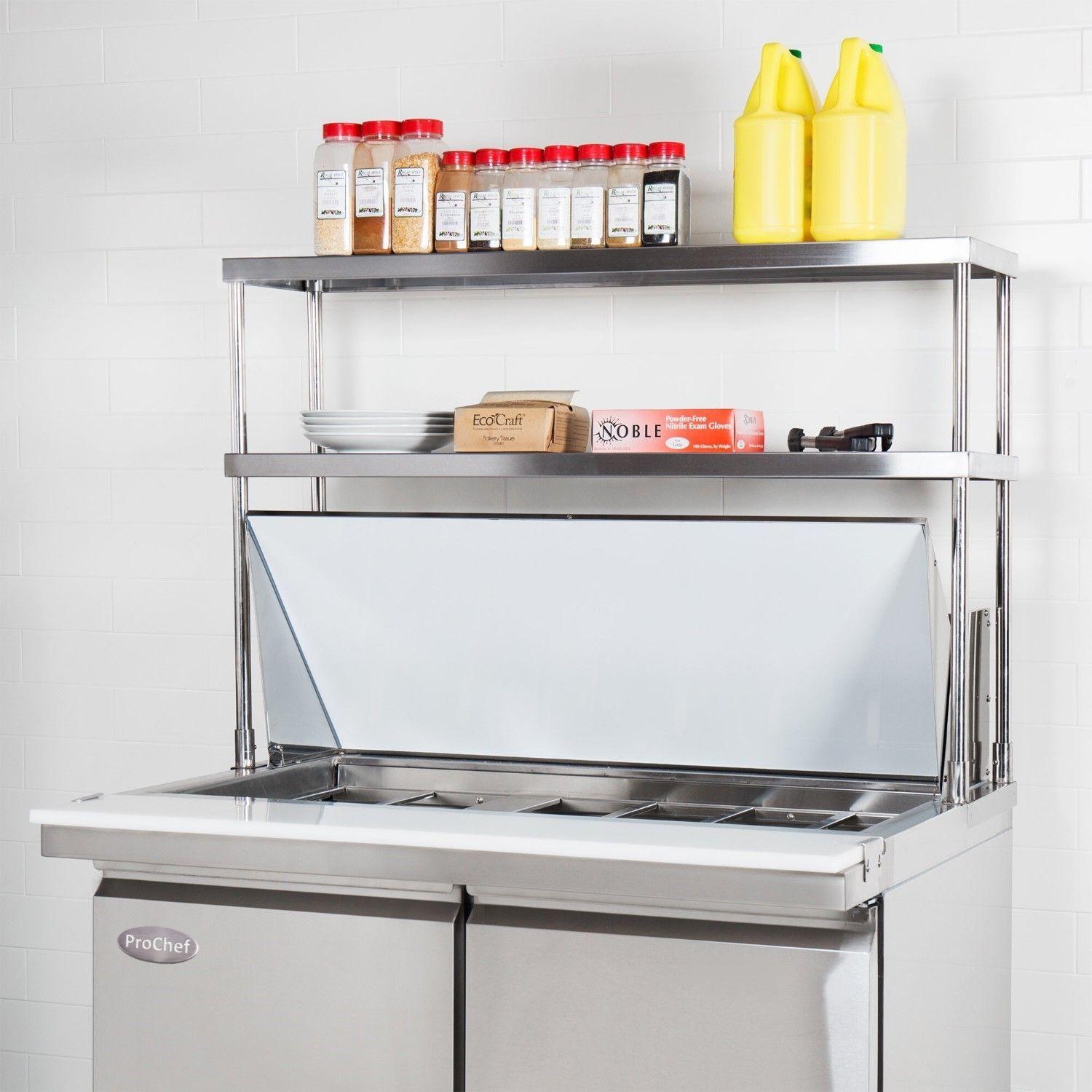 Plateo o Pasa Platos ProChef 120x35 cm Acero Inox.-3