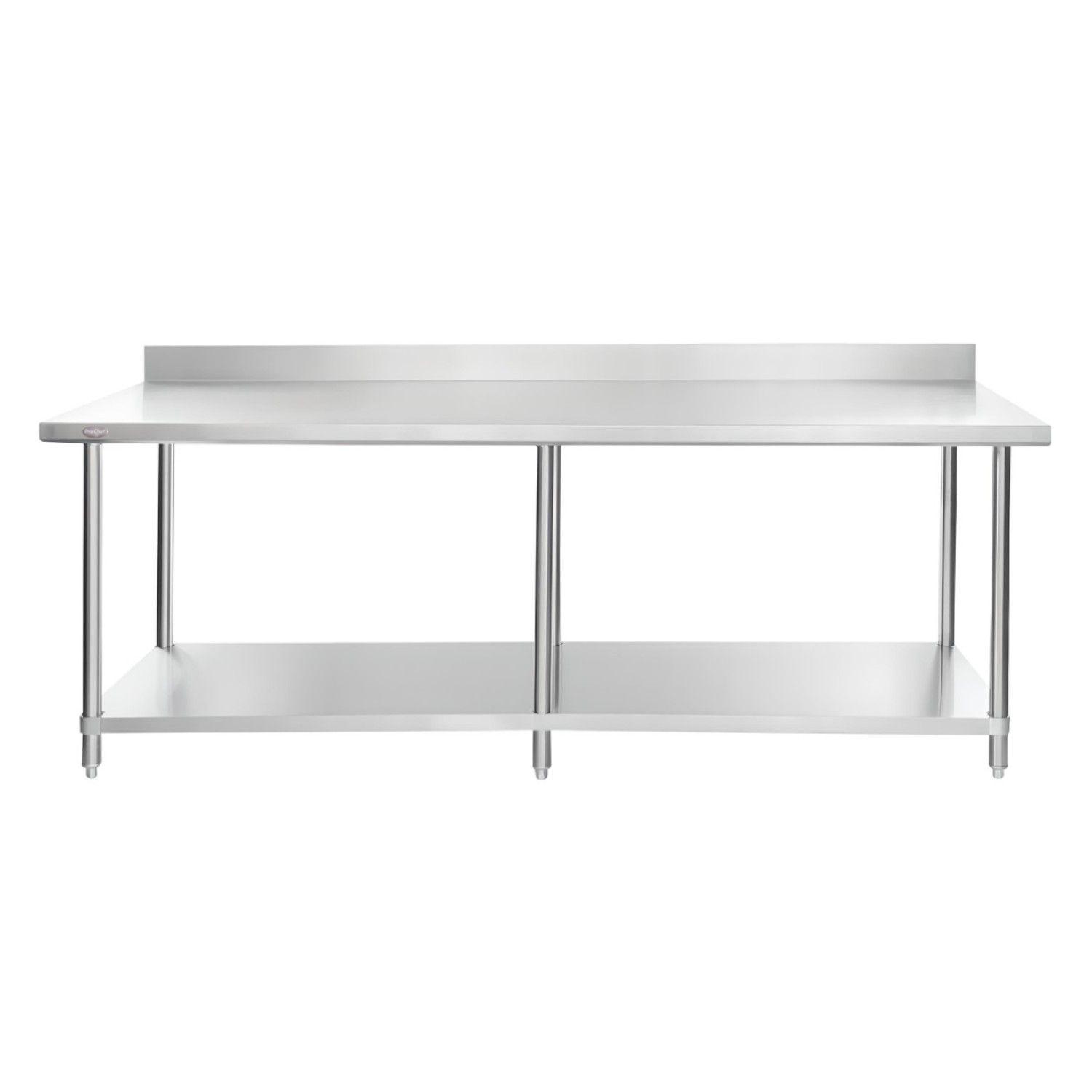 Mesón Muro ECO Acero Inoxidable 200x60x85(+5) cm.-0