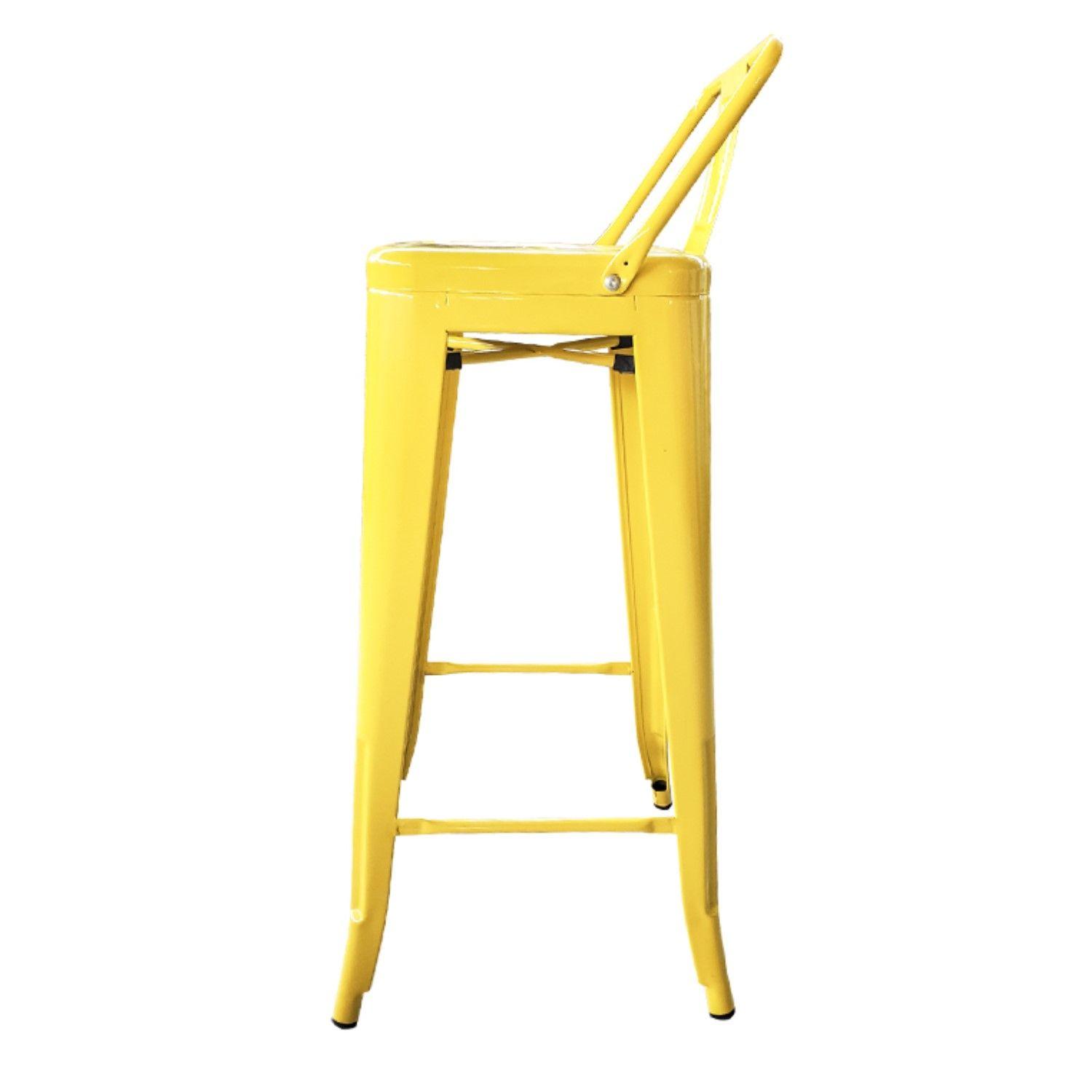 Pack 2 Unidades Silla Alta Tolix Amarillo-3