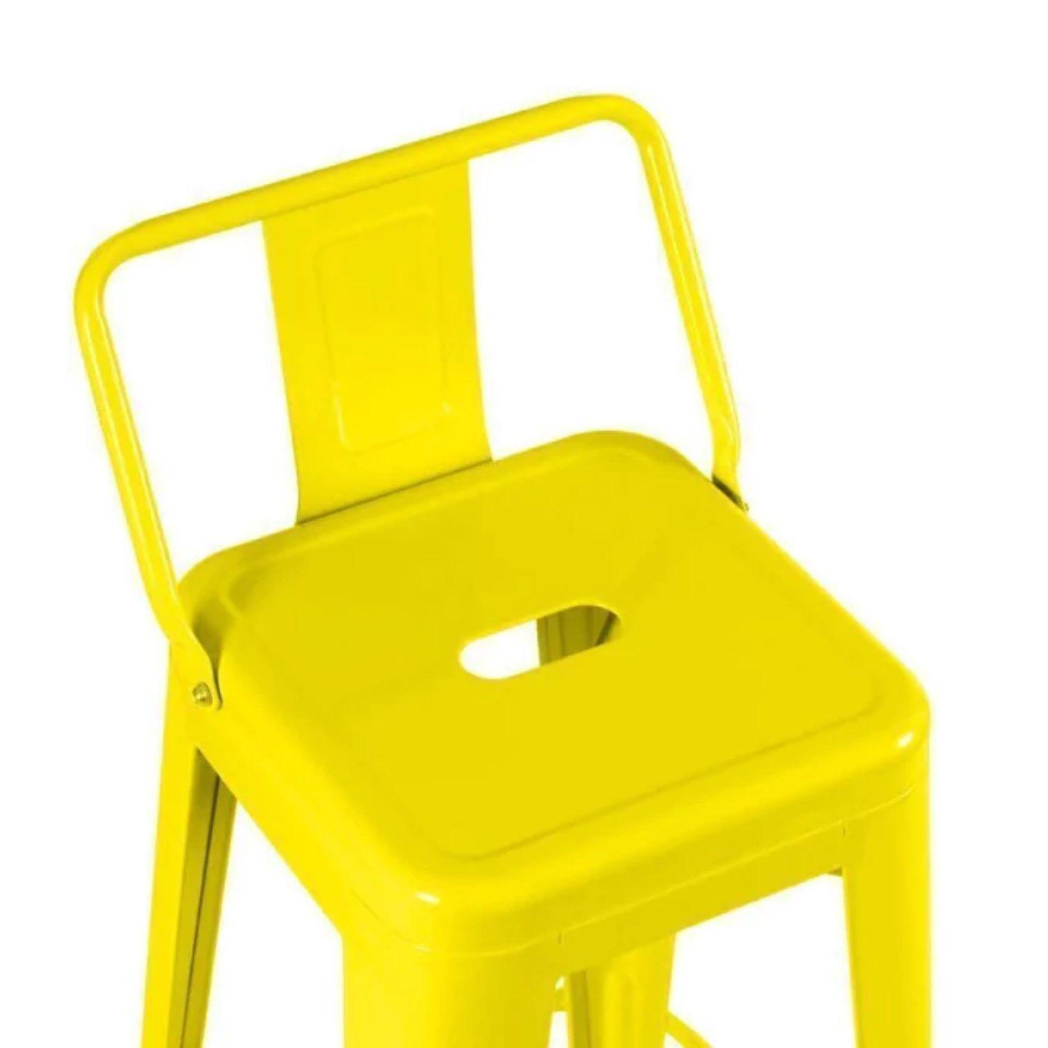 Pack 2 Unidades Silla Alta Tolix Amarillo-6