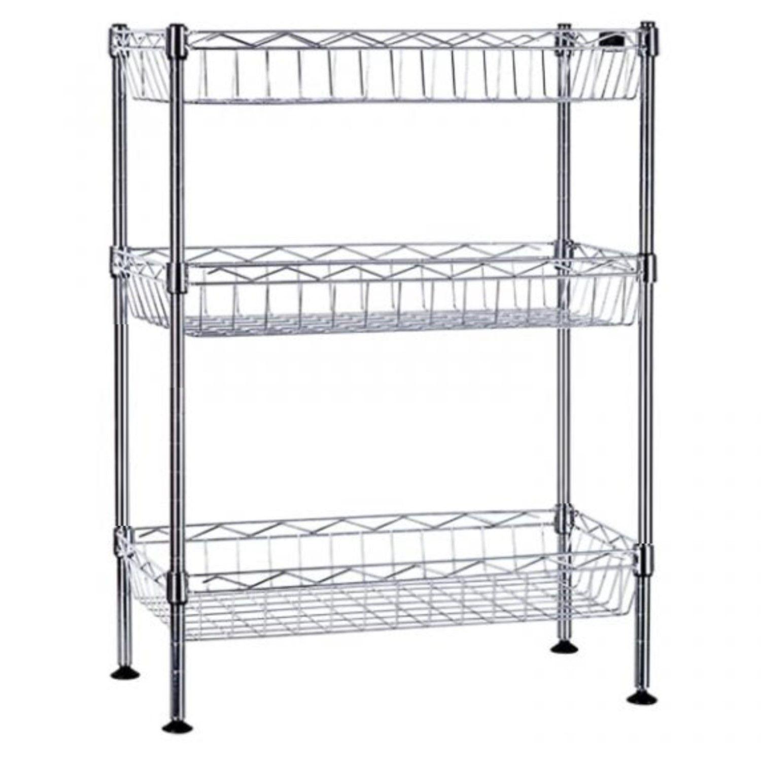 Estante 3 Canastos 90x45x150 cm. Capacidad 300 kg.-0