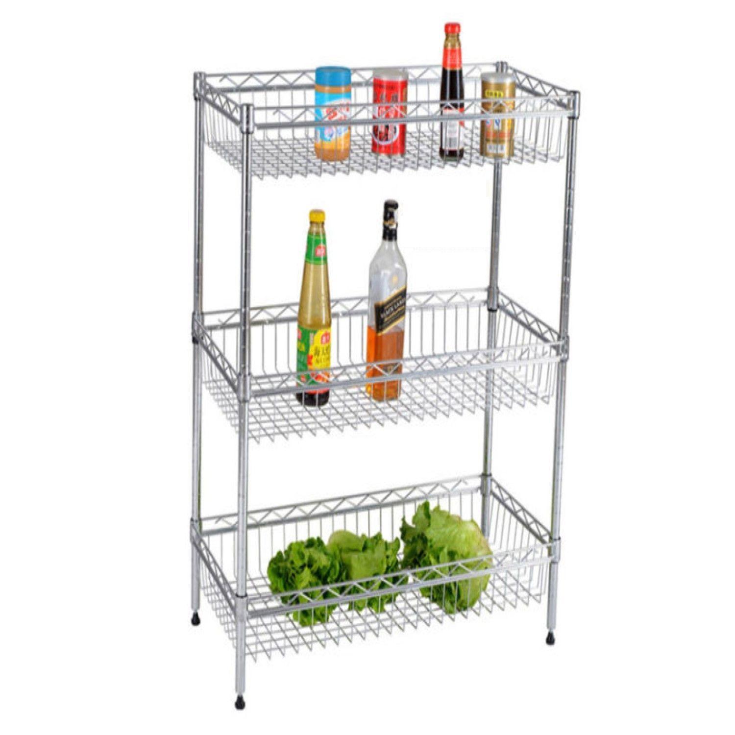 Estante 3 Canastos 90x45x150 cm. Capacidad 300 kg.-1