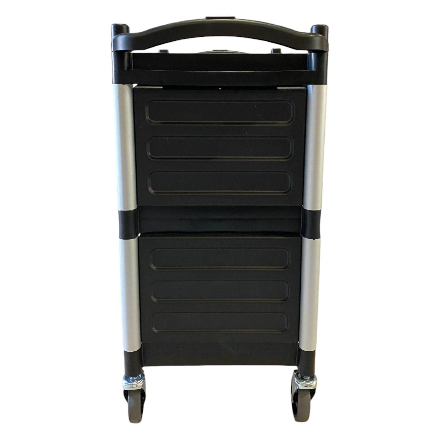 Carro Servicio Cerrado 83 x41x85 Negro-3