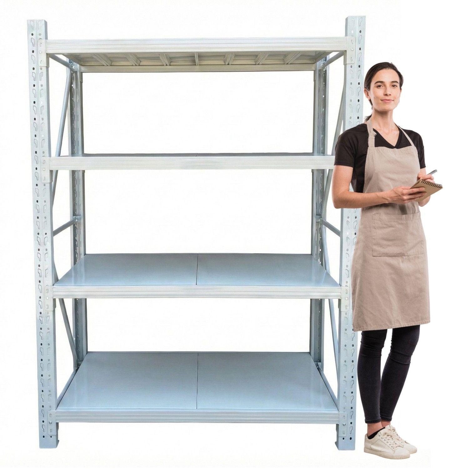 Estante Mini Rack 150x50x200 cm 800 kg Gris Claro-1