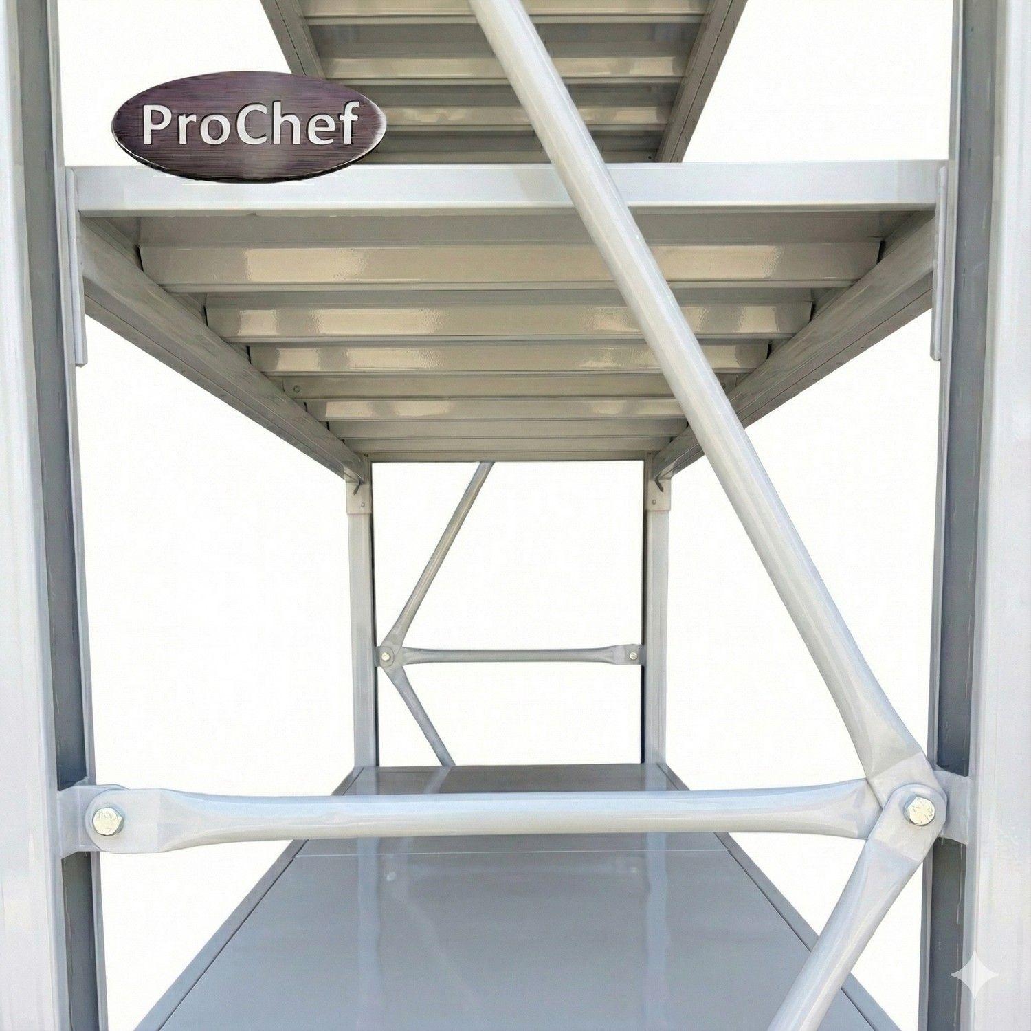 Estante Mini Rack 150x50x200 cm 800 kg Gris Claro-4