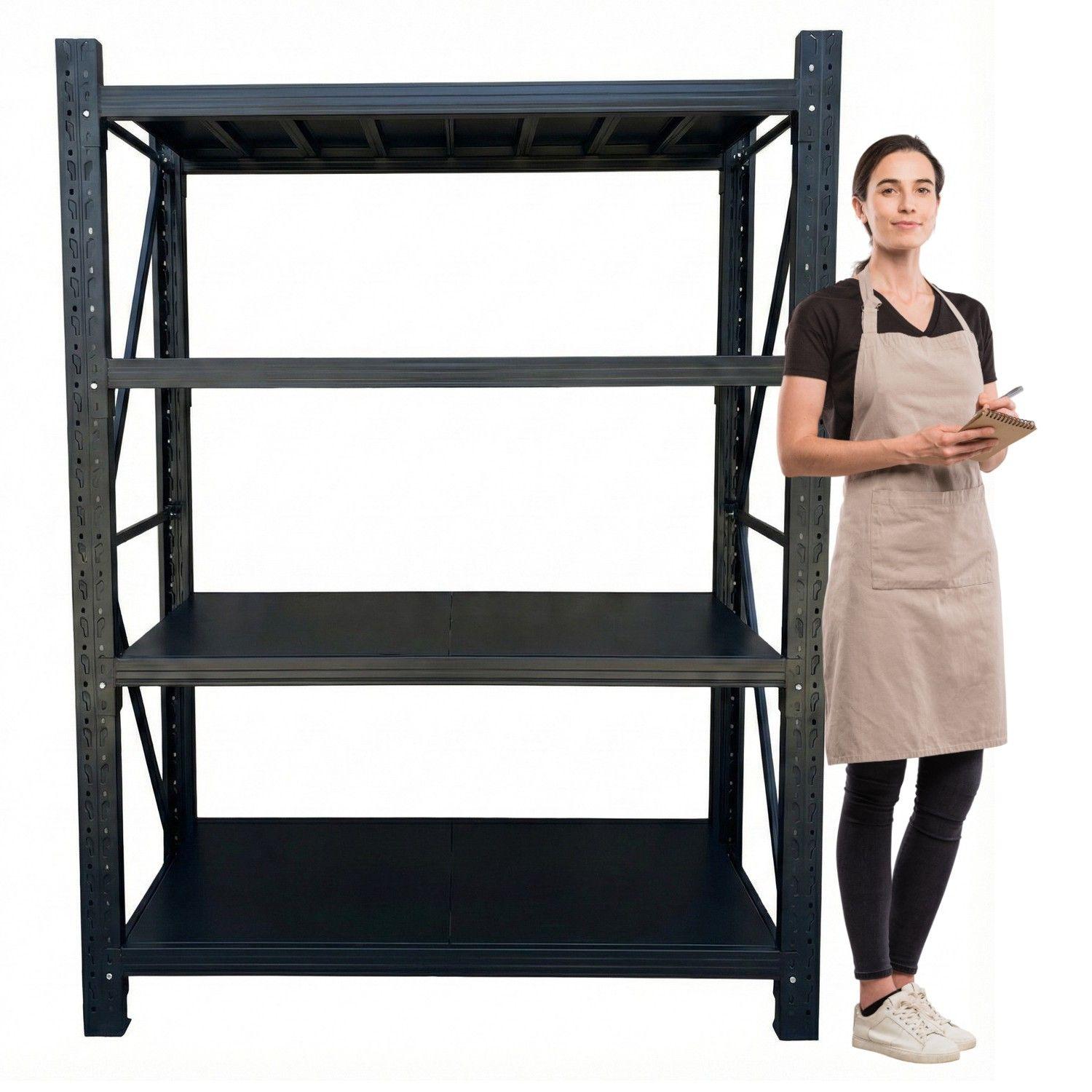 Estante Mini Rack 150x50x200 cm 800 kg Negro-0