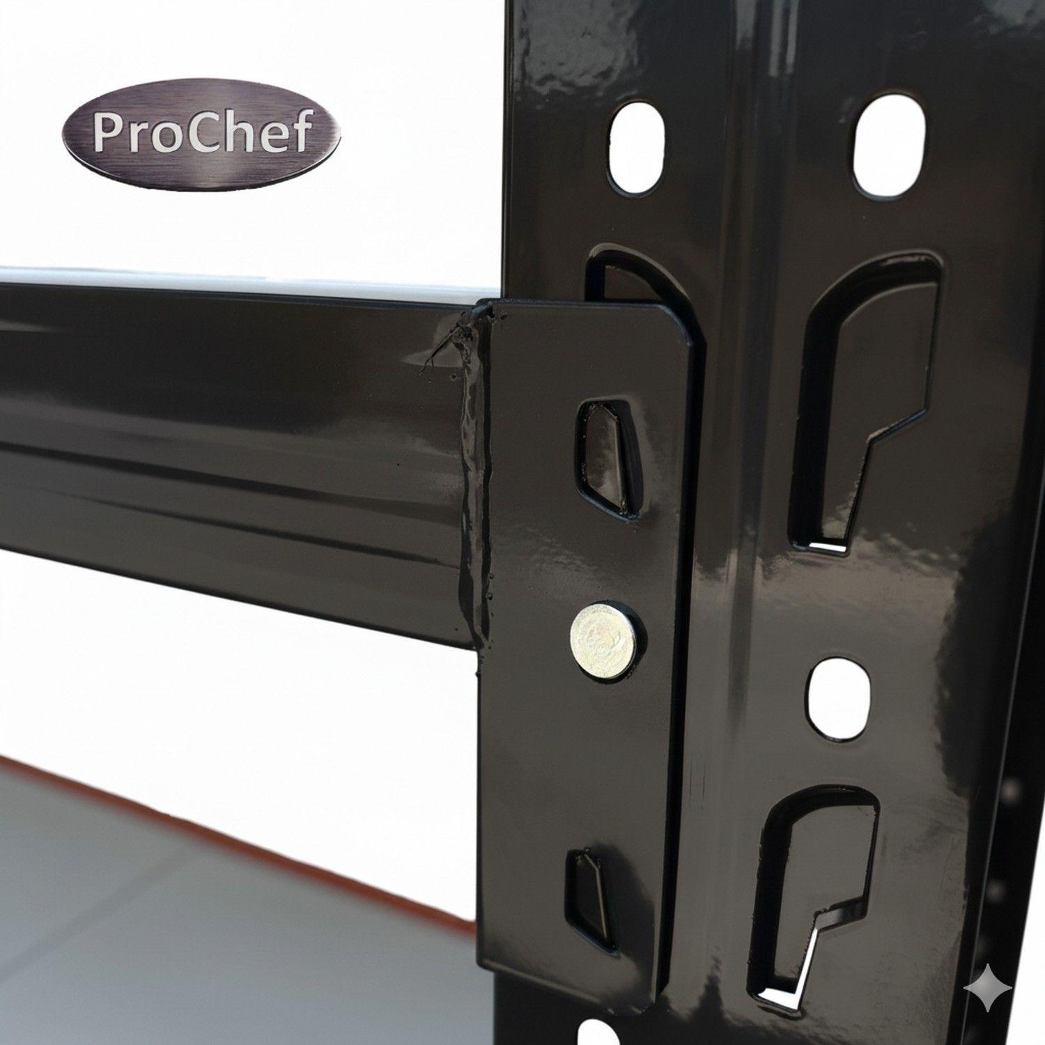 Estante Mini Rack 150x50x200 cm 800 kg Negro-7