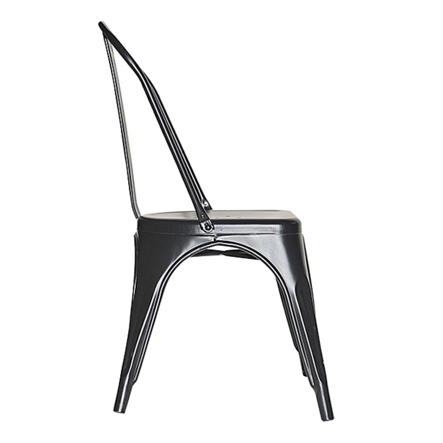 Pack 2 Unidades Silla Tolix Negro Mate-2