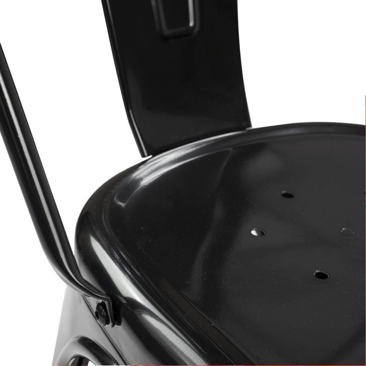 Pack 2 Unidades Silla Tolix Negro Mate-3