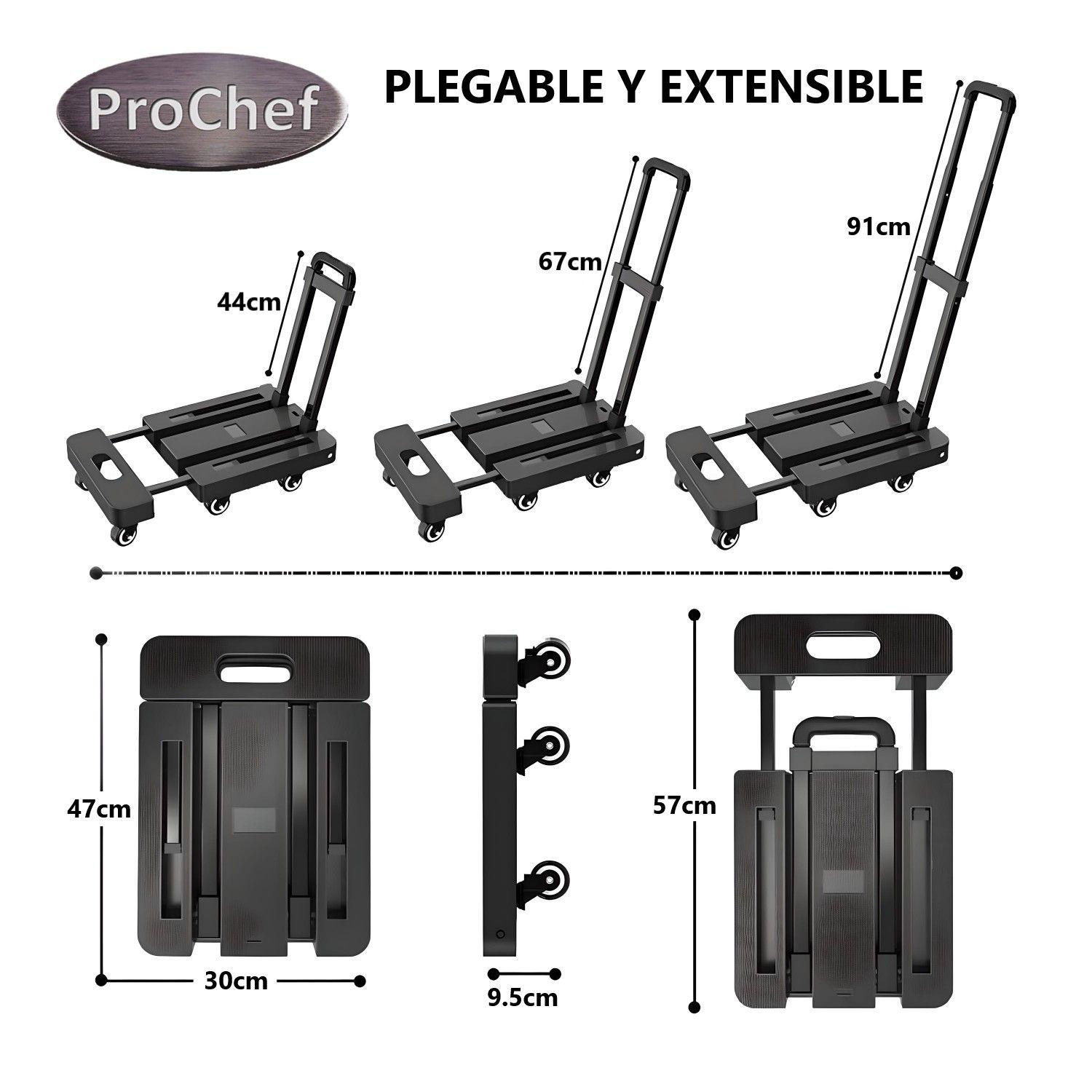 Carro Transportador Plegable 30x57 cm. Capacidad 200K-2