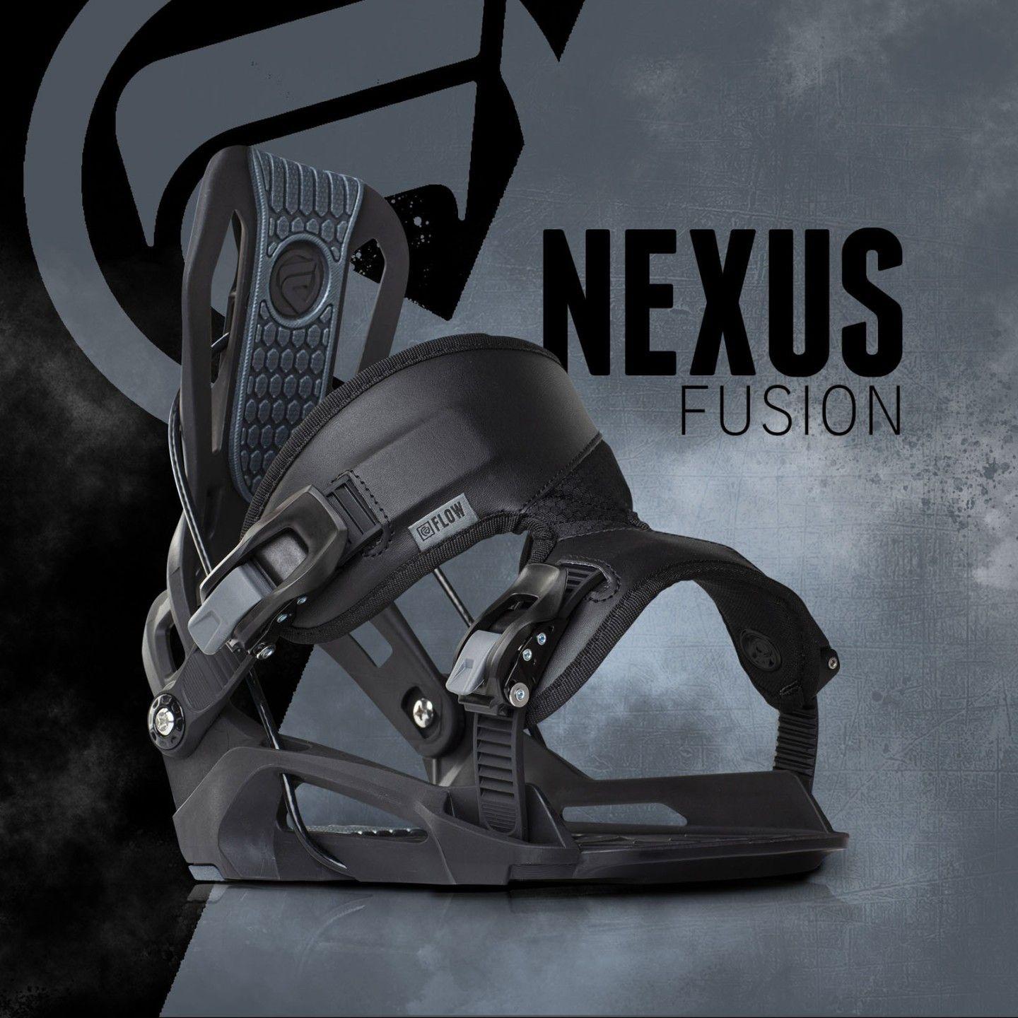 Fijacion Snowboard Flow Nexus Fusion Black-4