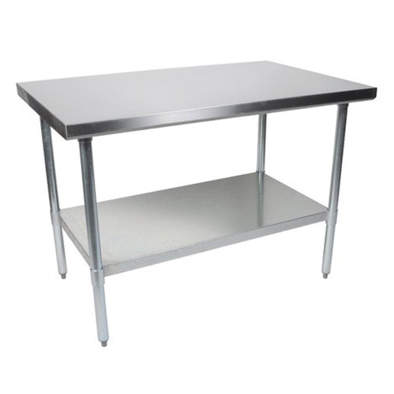 Mesón Central 120x60x85 cm Acero Inoxidable-1