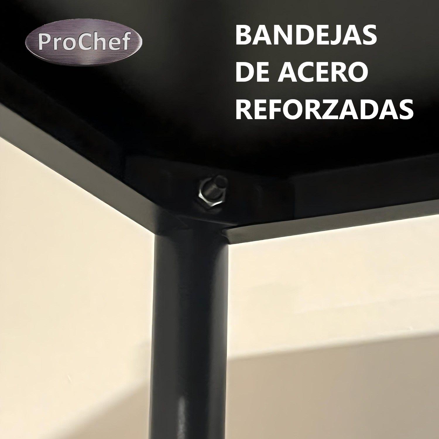 Estante Deco 4 Bandejas Acero 50x40x132 cm-2