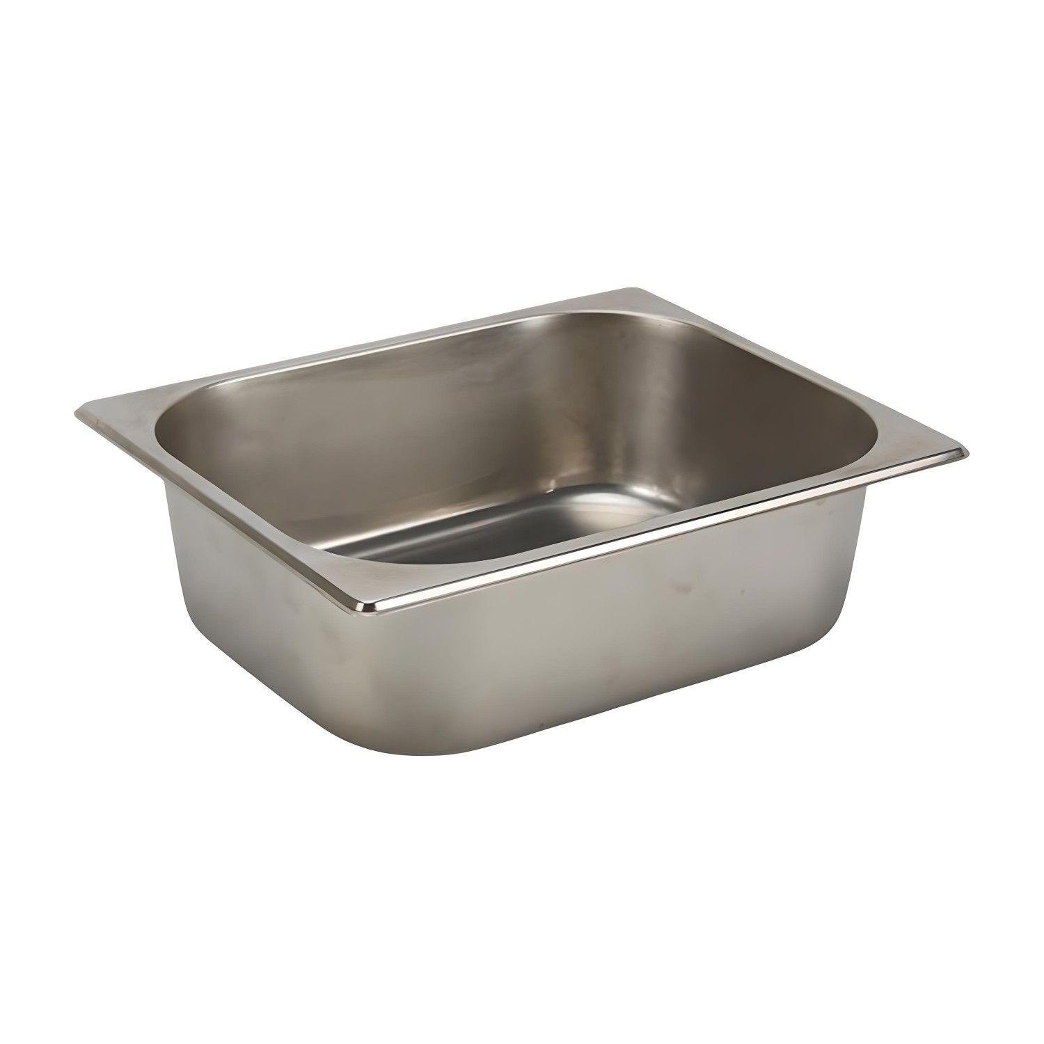 Pack 6 Depósitos Gastro GN 1/2 x 100 mm Acero Inox-1