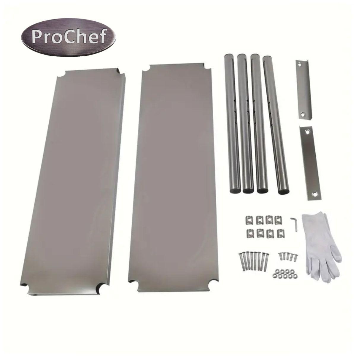 Plateo o Pasa Platos Doble 180x30x60 Cm Acero Inoxidable-3