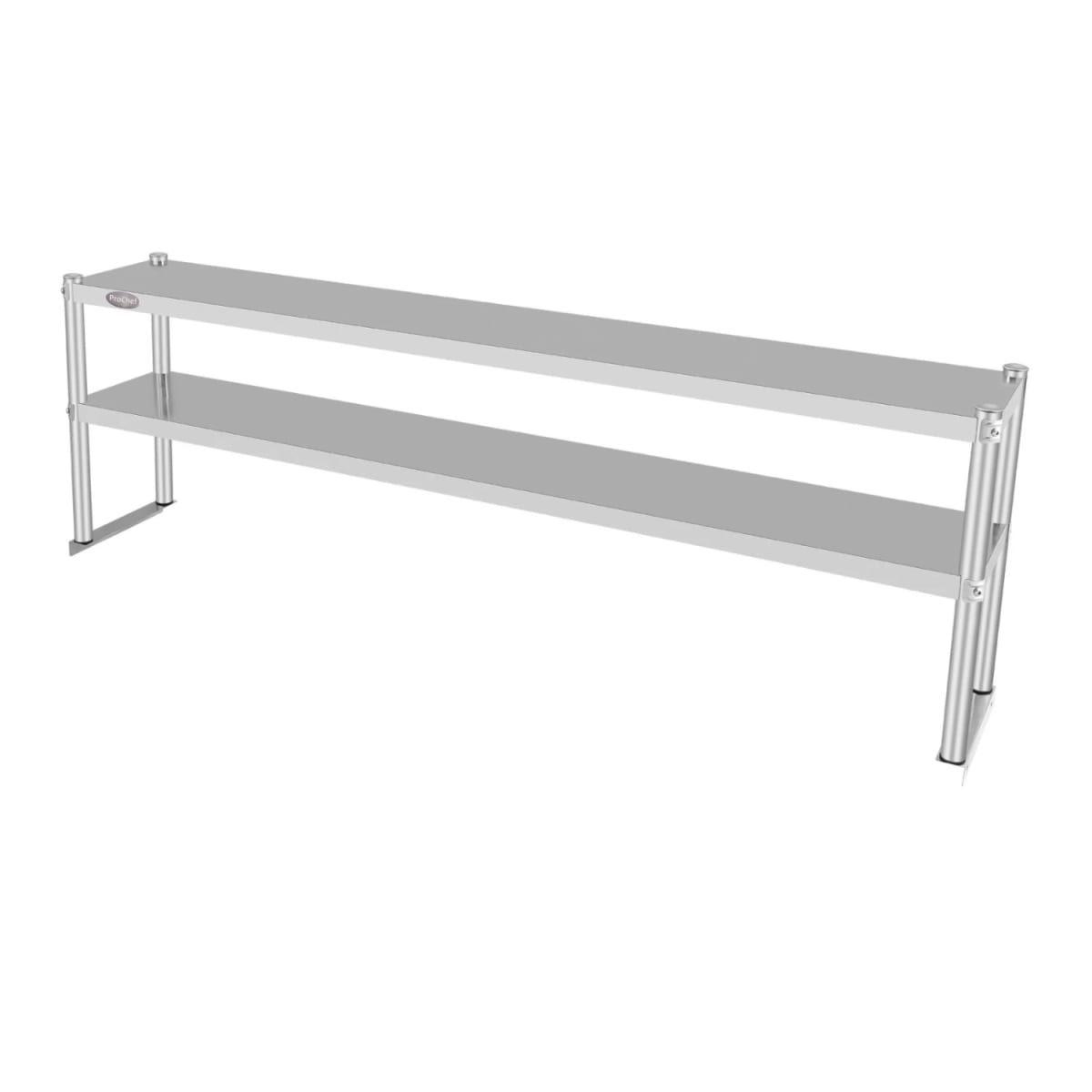 Plateo o Pasa Platos Doble 180x30x60 Cm Acero Inoxidable-4