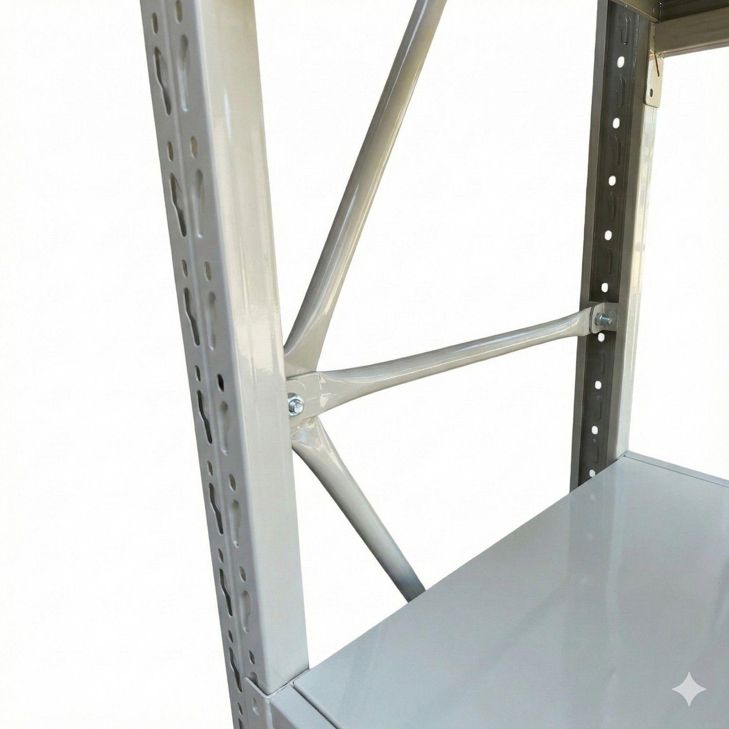 Estante Mini Rack 120x60x200 cm 800 kg Gris-4