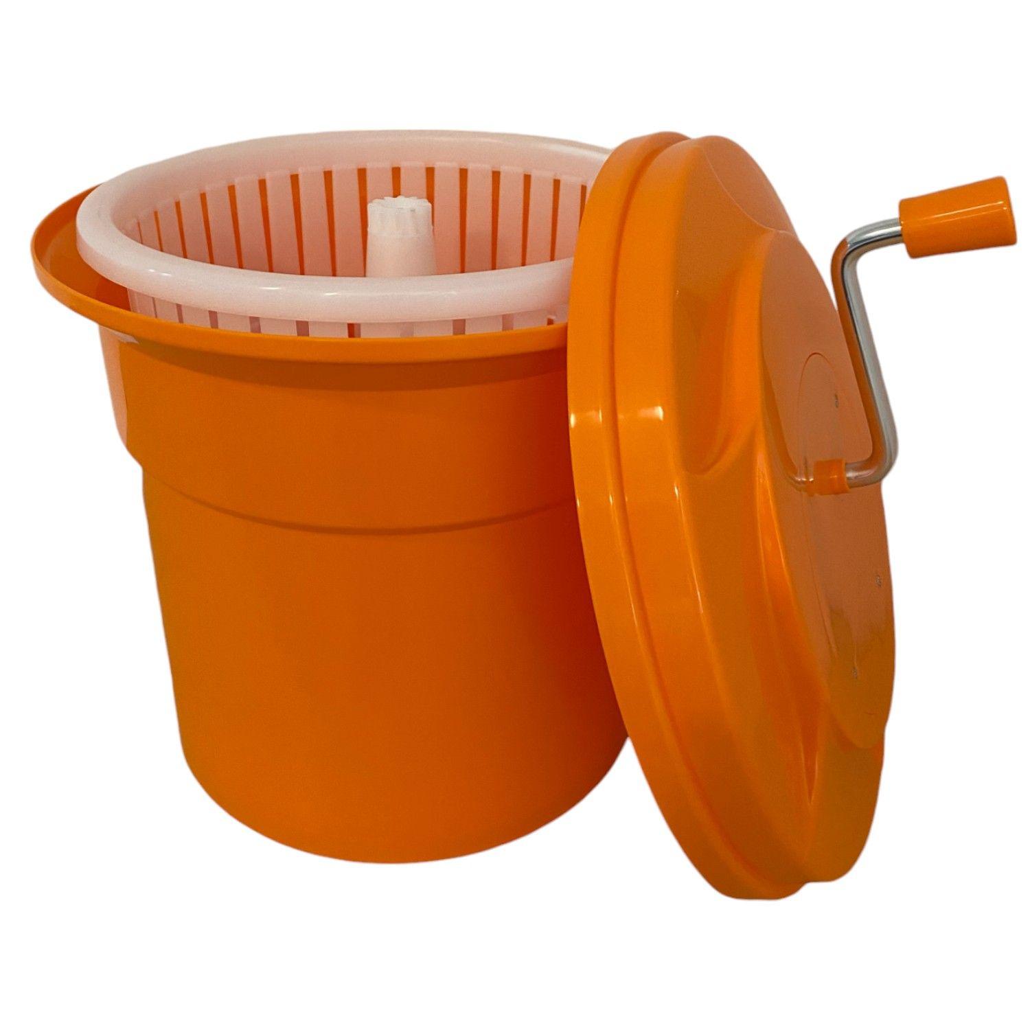 Centrifugador Secador de Verduras Capacidad  25 Lts - Naranjo-3