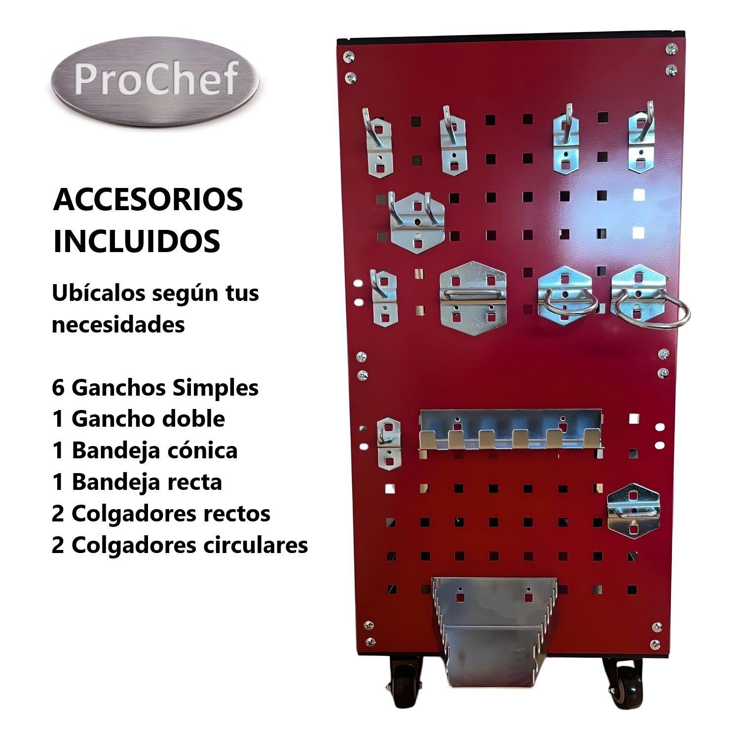 Carro de Acero para Herramientas Semi cerrado con Accesorios-3