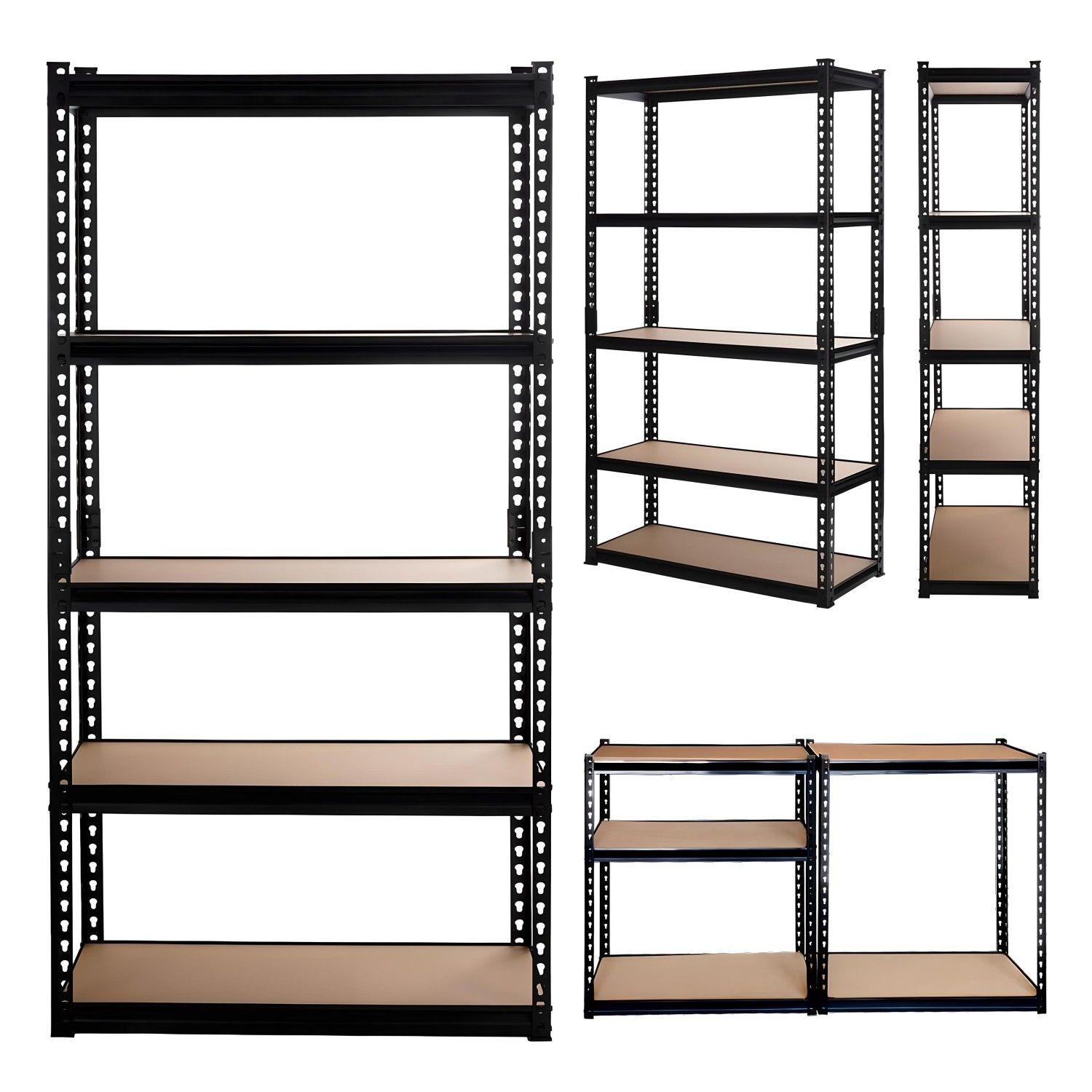 Estante Acero Ranurado 90x40x180 cm 5 Band. 875 Kg-2