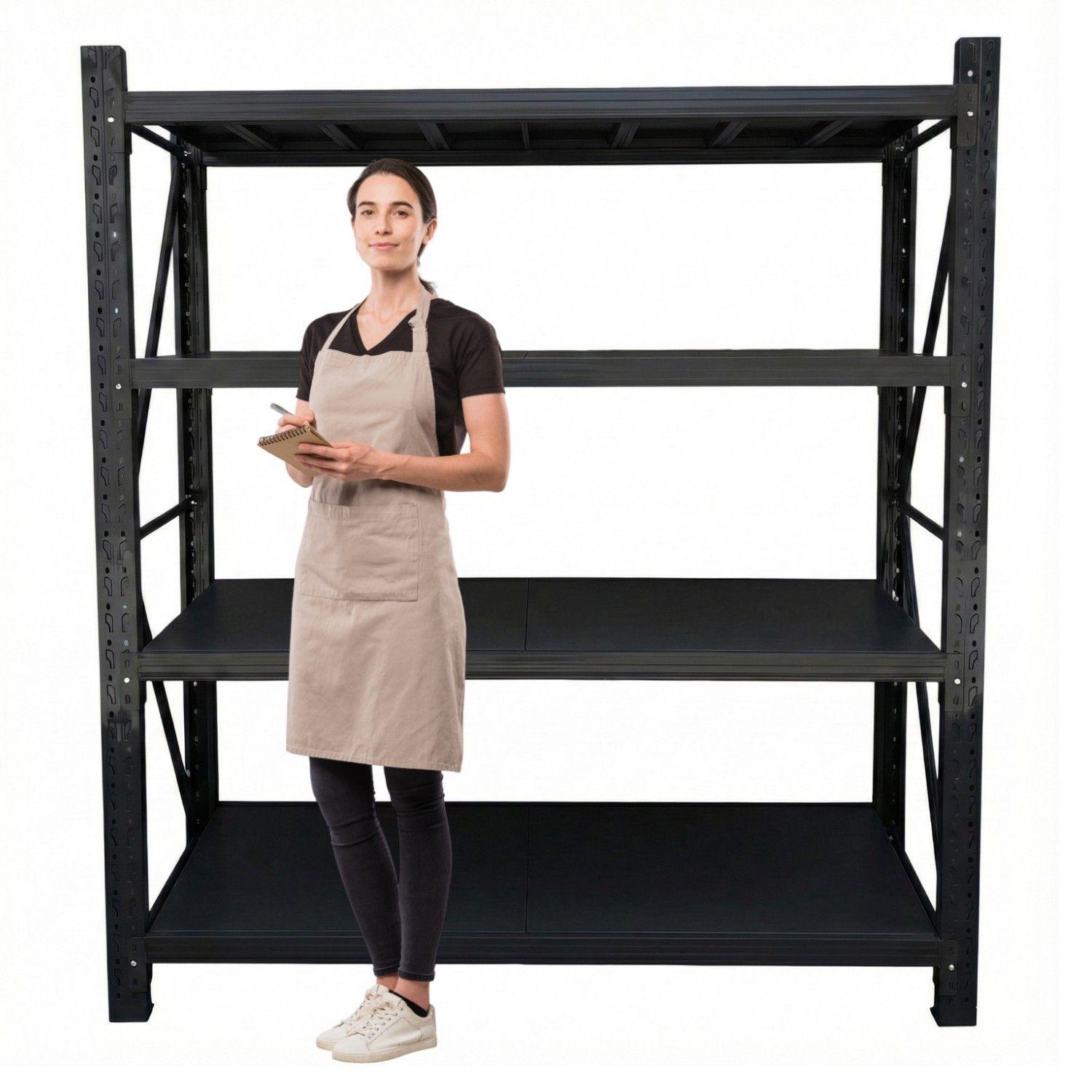 Estante Mini Rack 200x60x200 cm 800 kg Negro-1