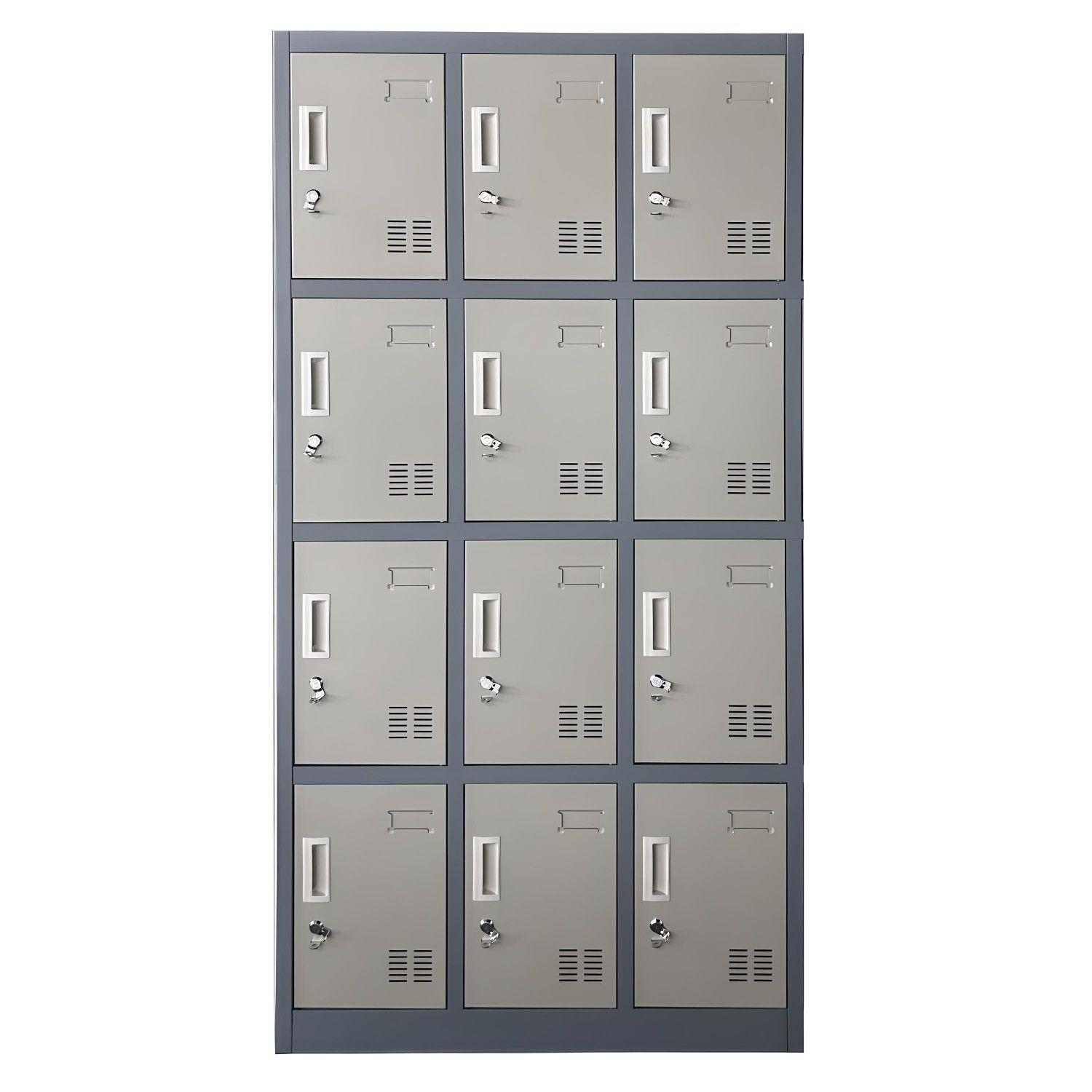 Locker Casillero metálico 3 Cuerpos 12 Puertas-6