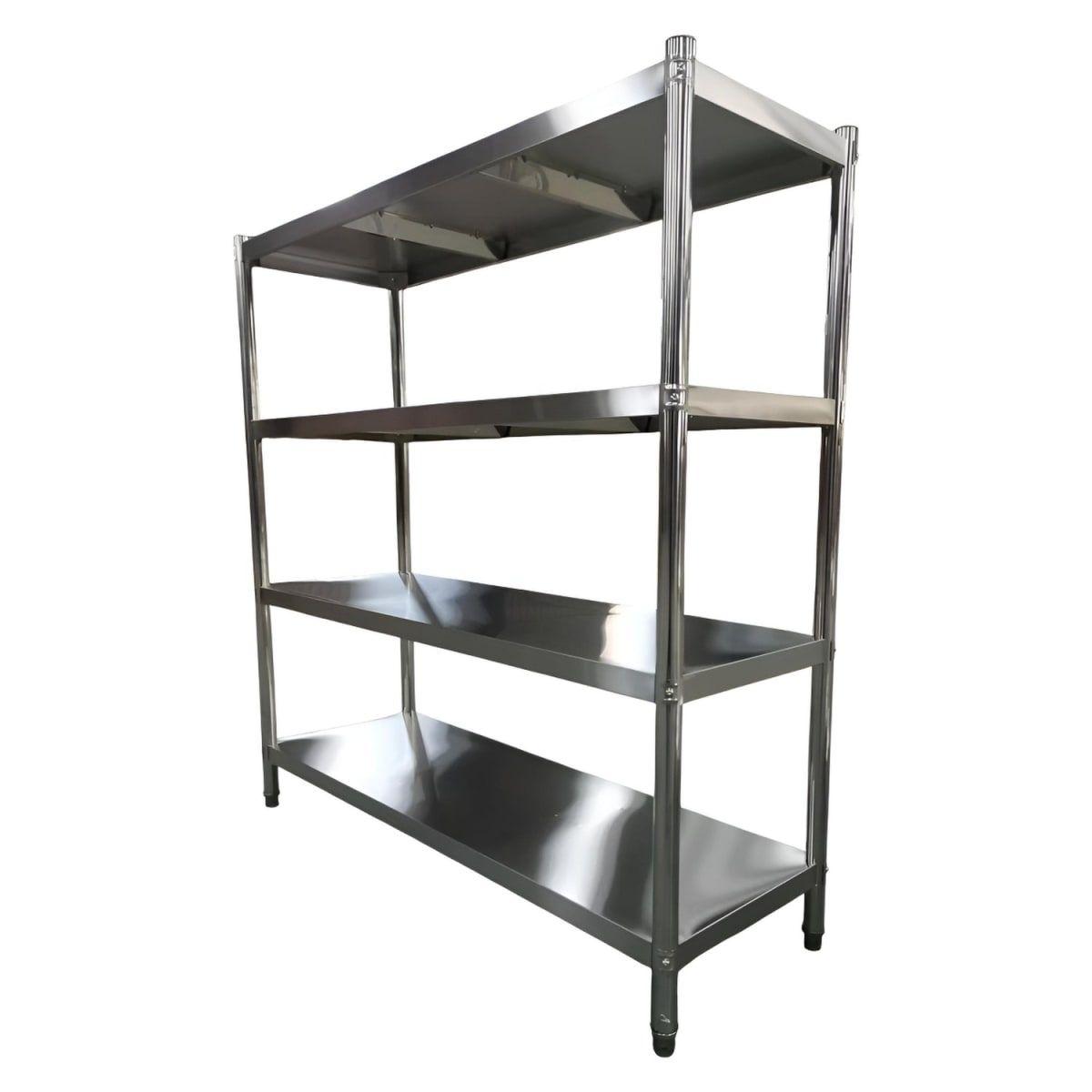 Estante 4 Bandejas lisas. 150x50x155 cm. Acero Inox-2