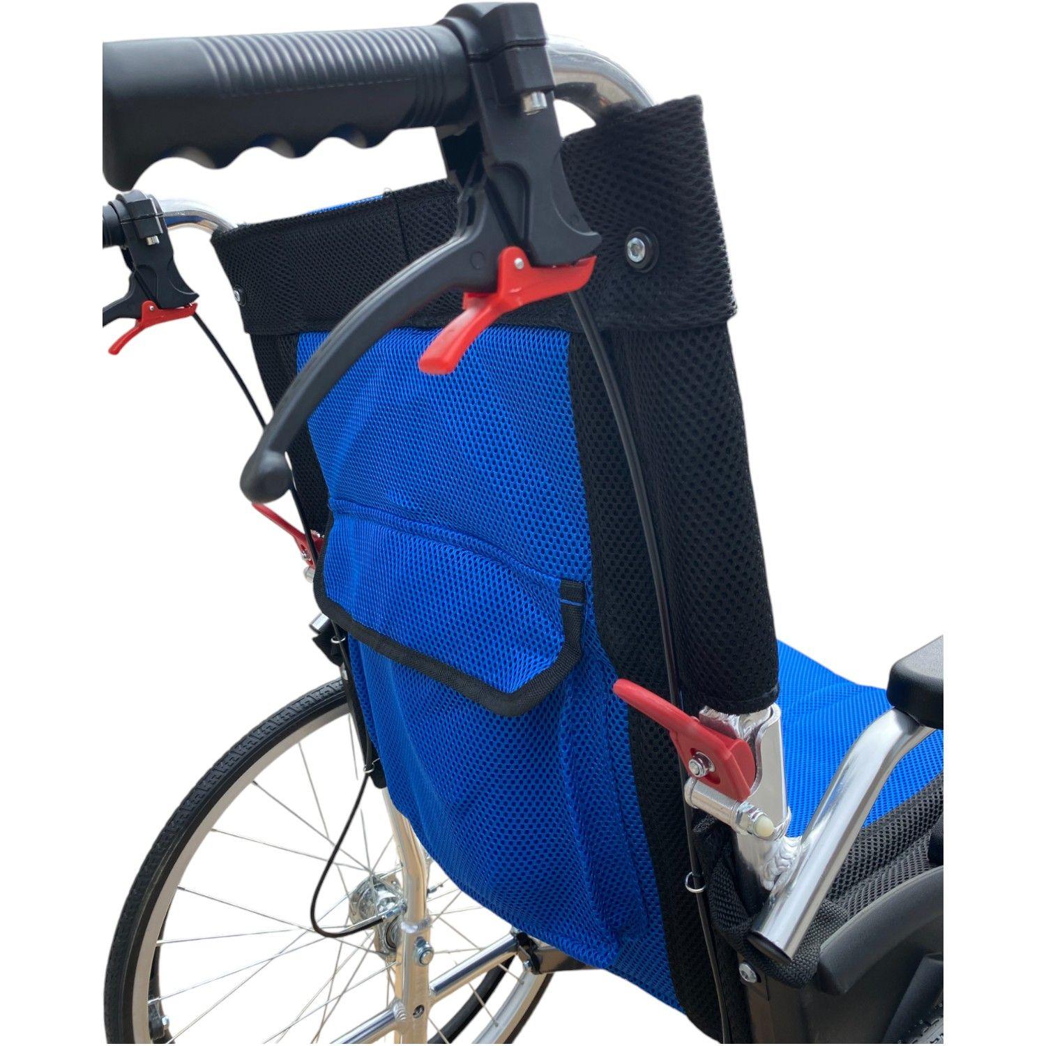Silla de Ruedas Aluminio Ultra Liviano Aro 20-Azul-6
